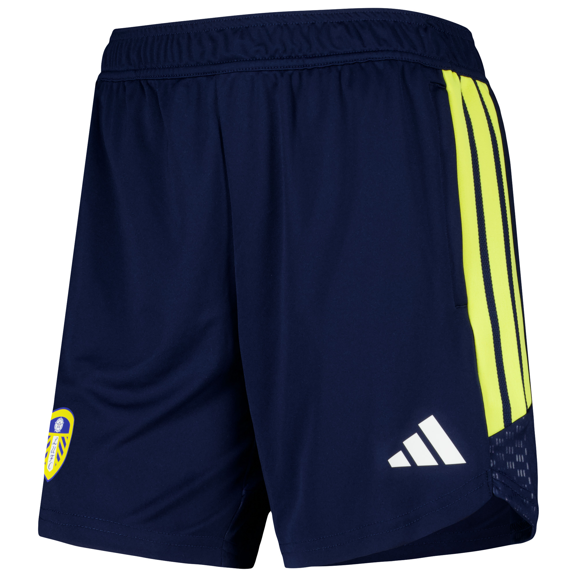 Leeds United adidas Training Shorts - Navy - Womens, , rebel_hi-res