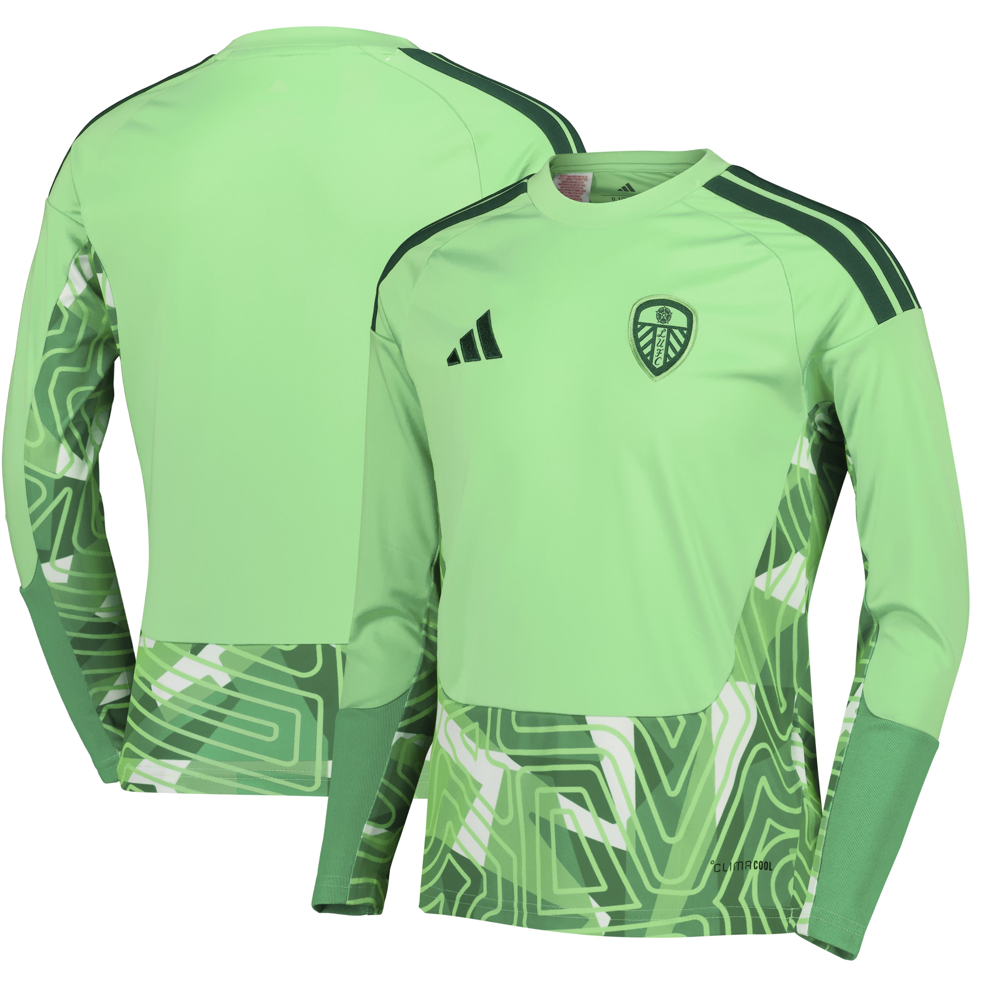 Leeds United adidas Goalkeeper Shirt 2026-27 - Long Sleeve - Kids, , rebel_hi-res