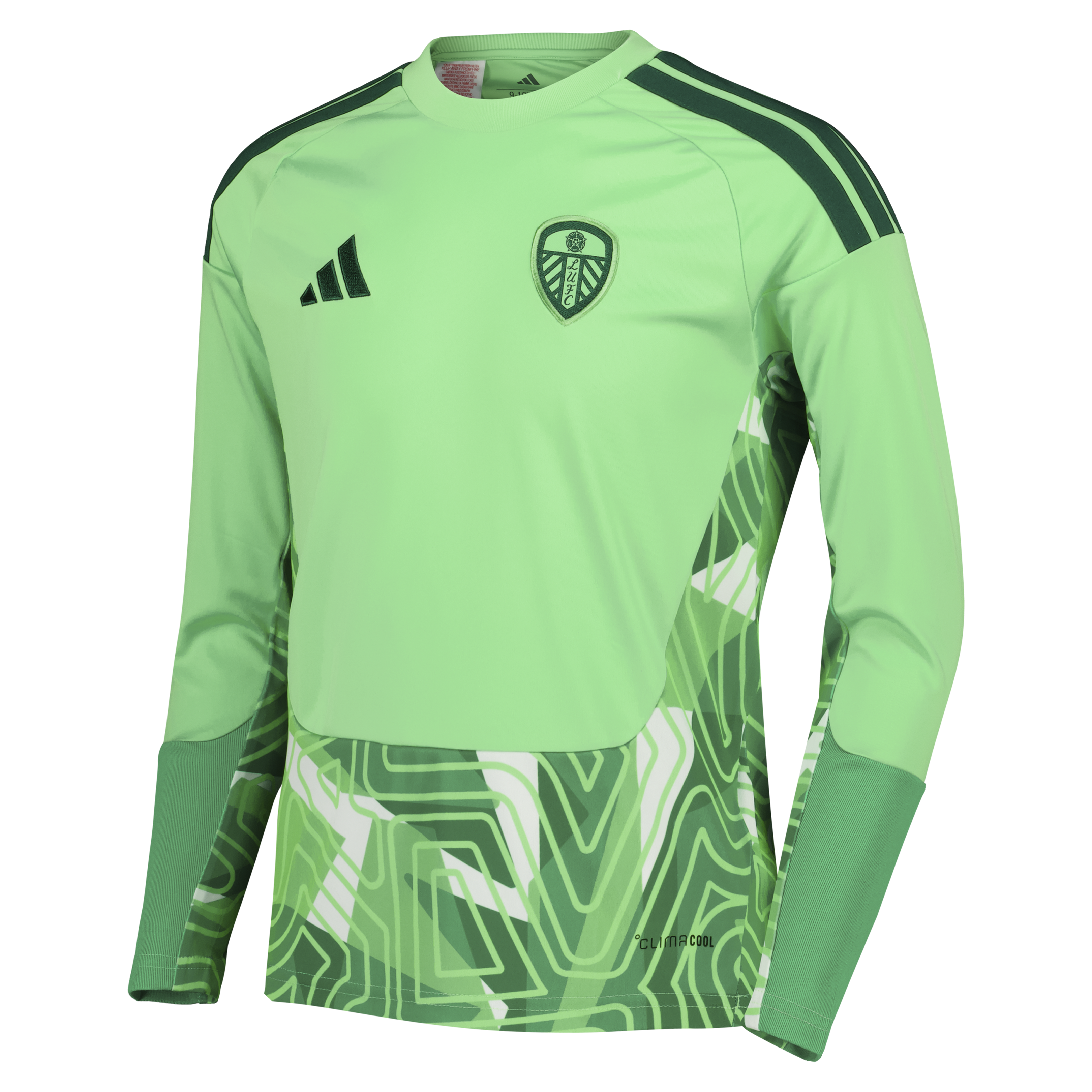 Leeds United adidas Goalkeeper Shirt 2026-27 - Long Sleeve - Kids, , rebel_hi-res