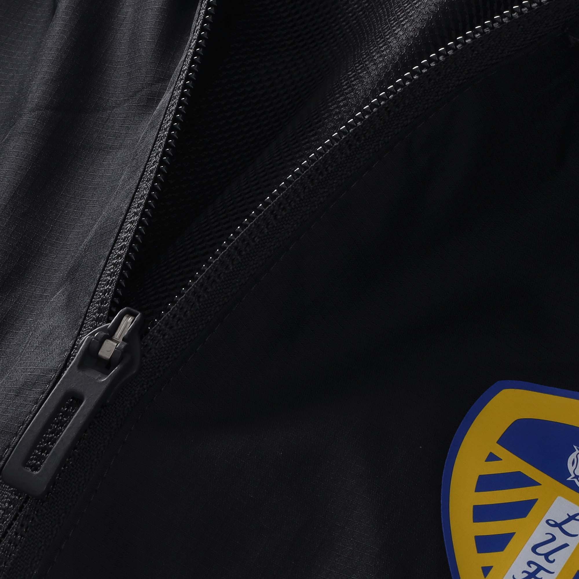 Leeds United adidas Training All Weather Jacket - Dark Grey - Kids, , rebel_hi-res