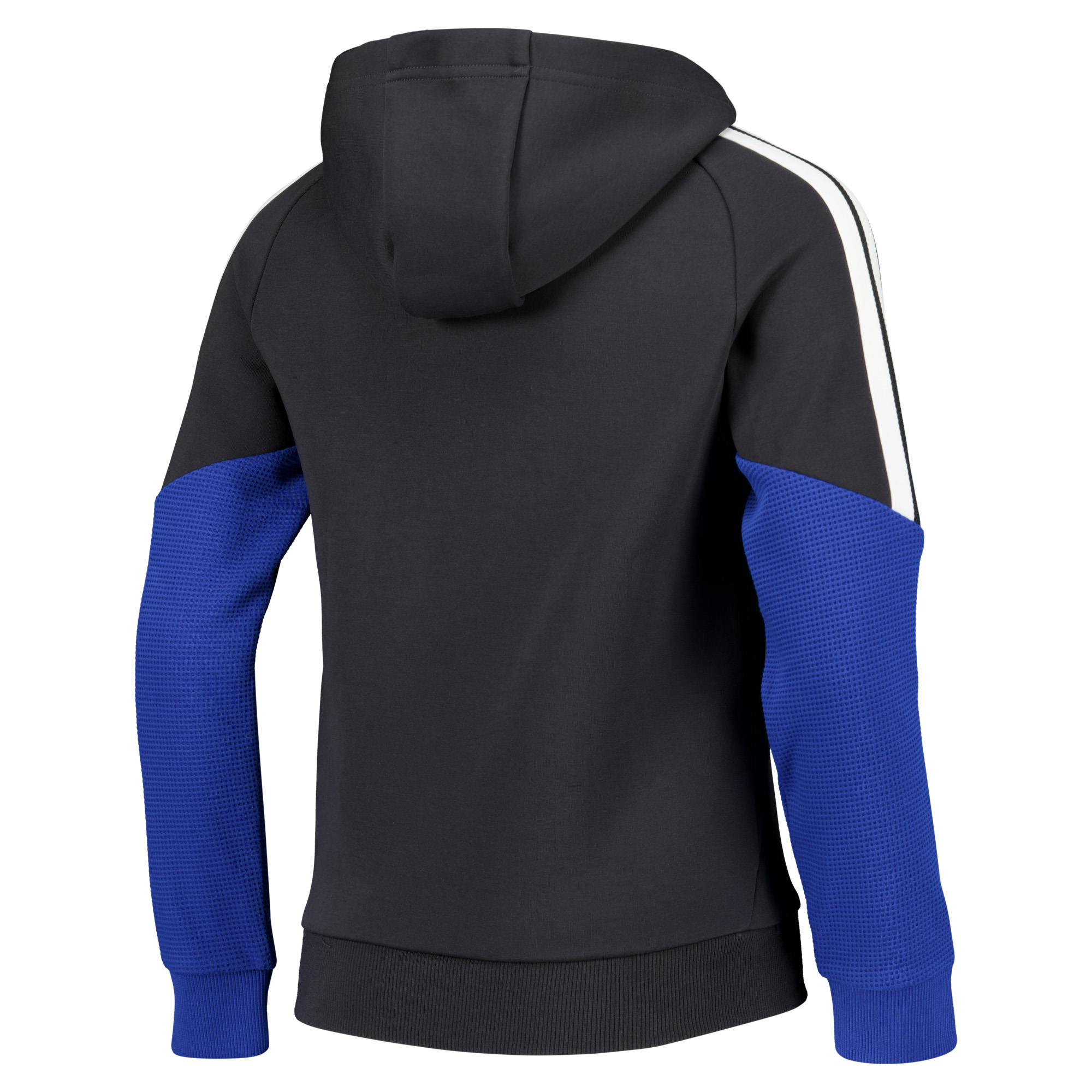 Leeds United adidas Training Hoodie - Dark Grey - Kids, , rebel_hi-res