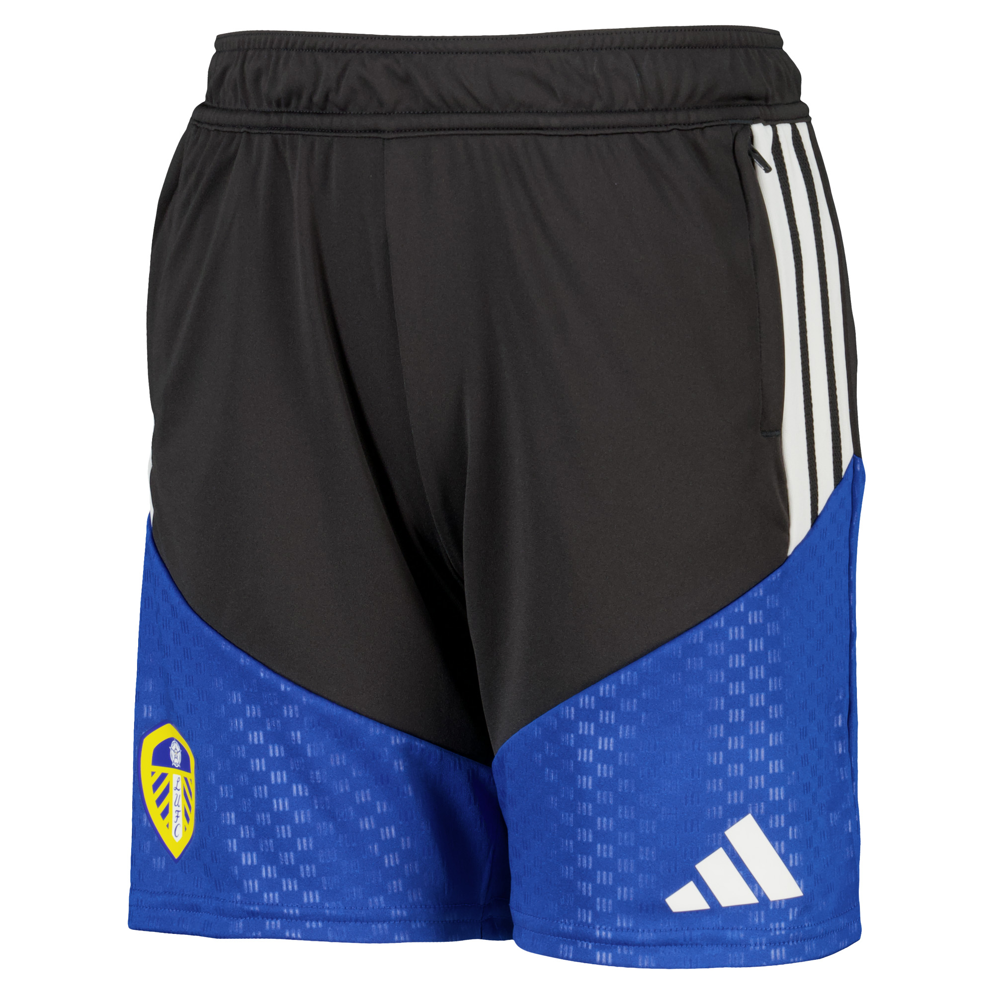 Leeds United adidas Training Shorts - Dark Grey - Kids, , rebel_hi-res