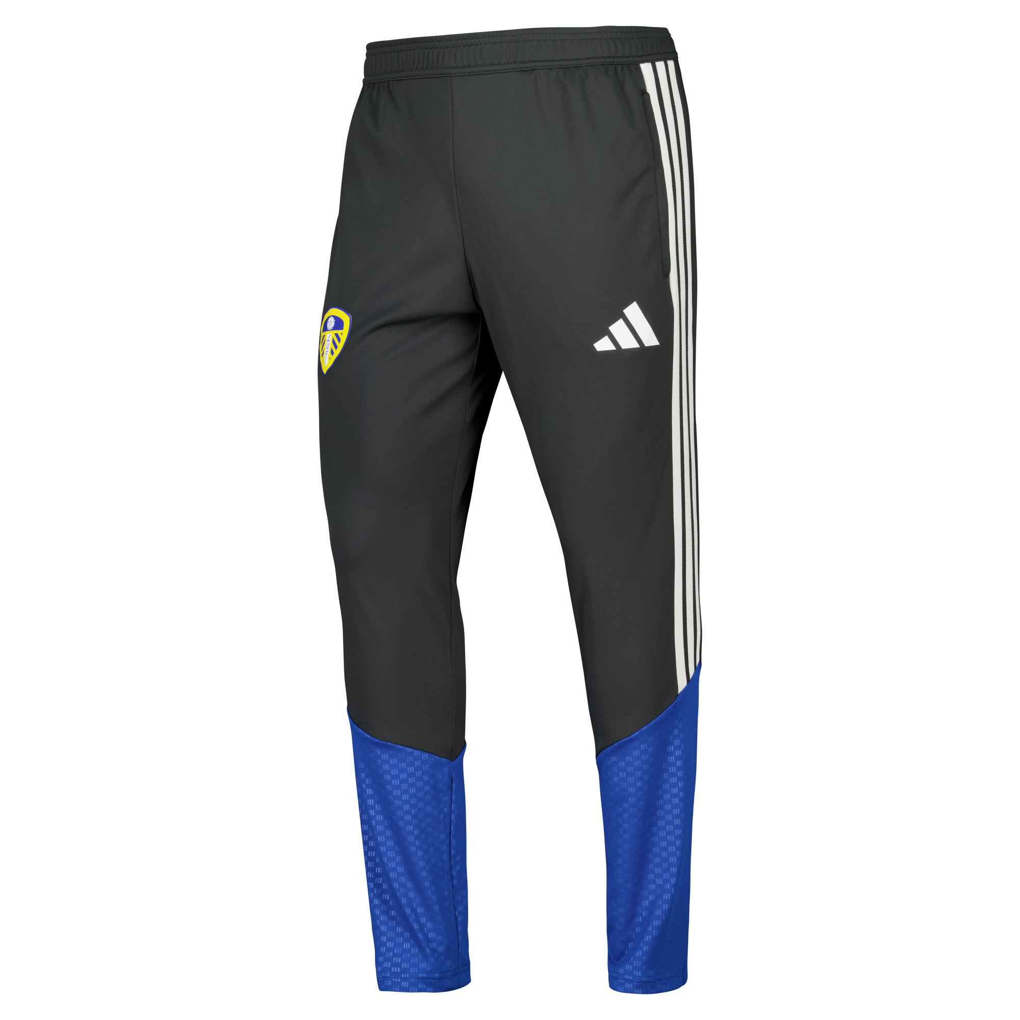Leeds United adidas Training Pants - Dark Grey - Kids, , rebel_hi-res