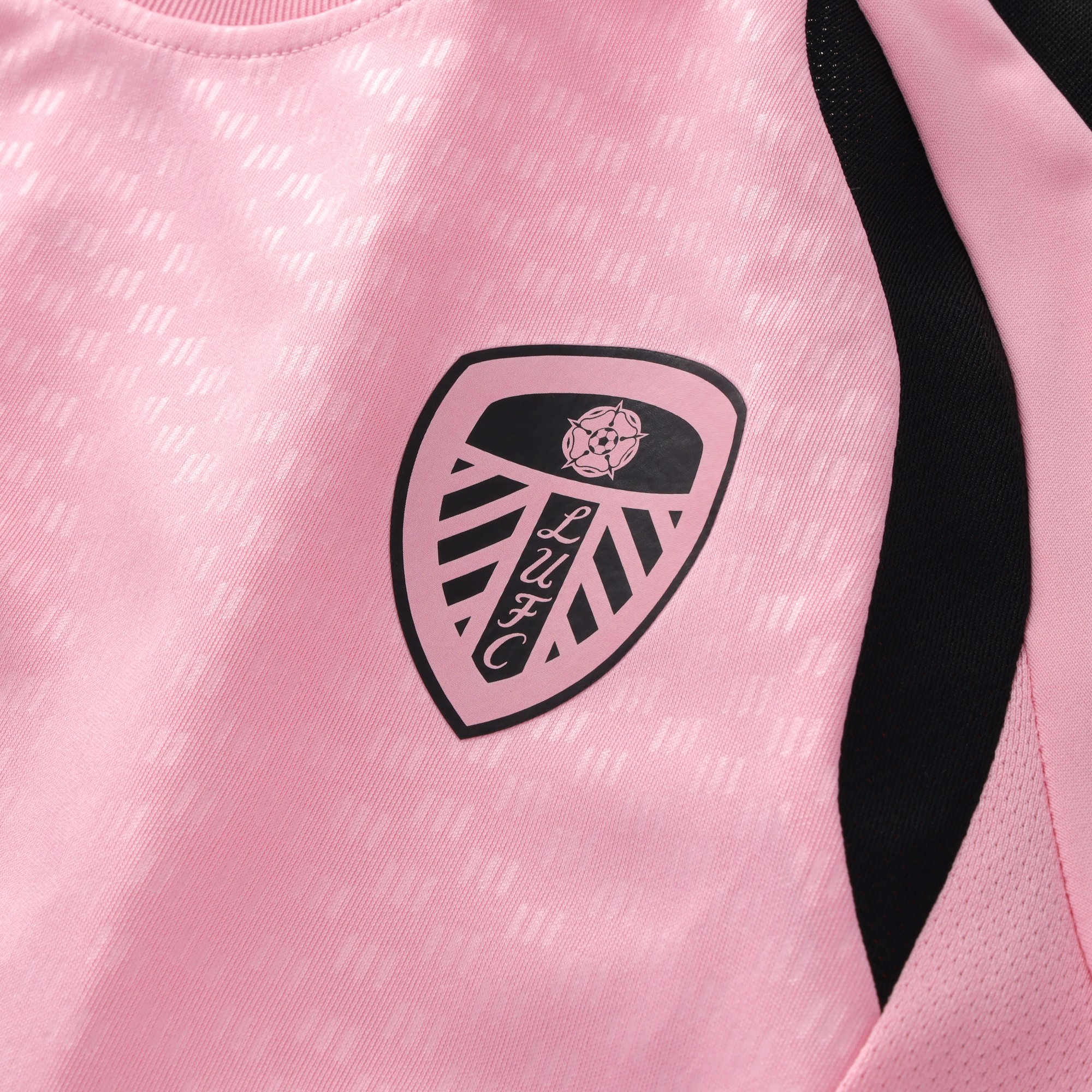 Leeds United adidas Training Jersey - Pink - Kids, , rebel_hi-res