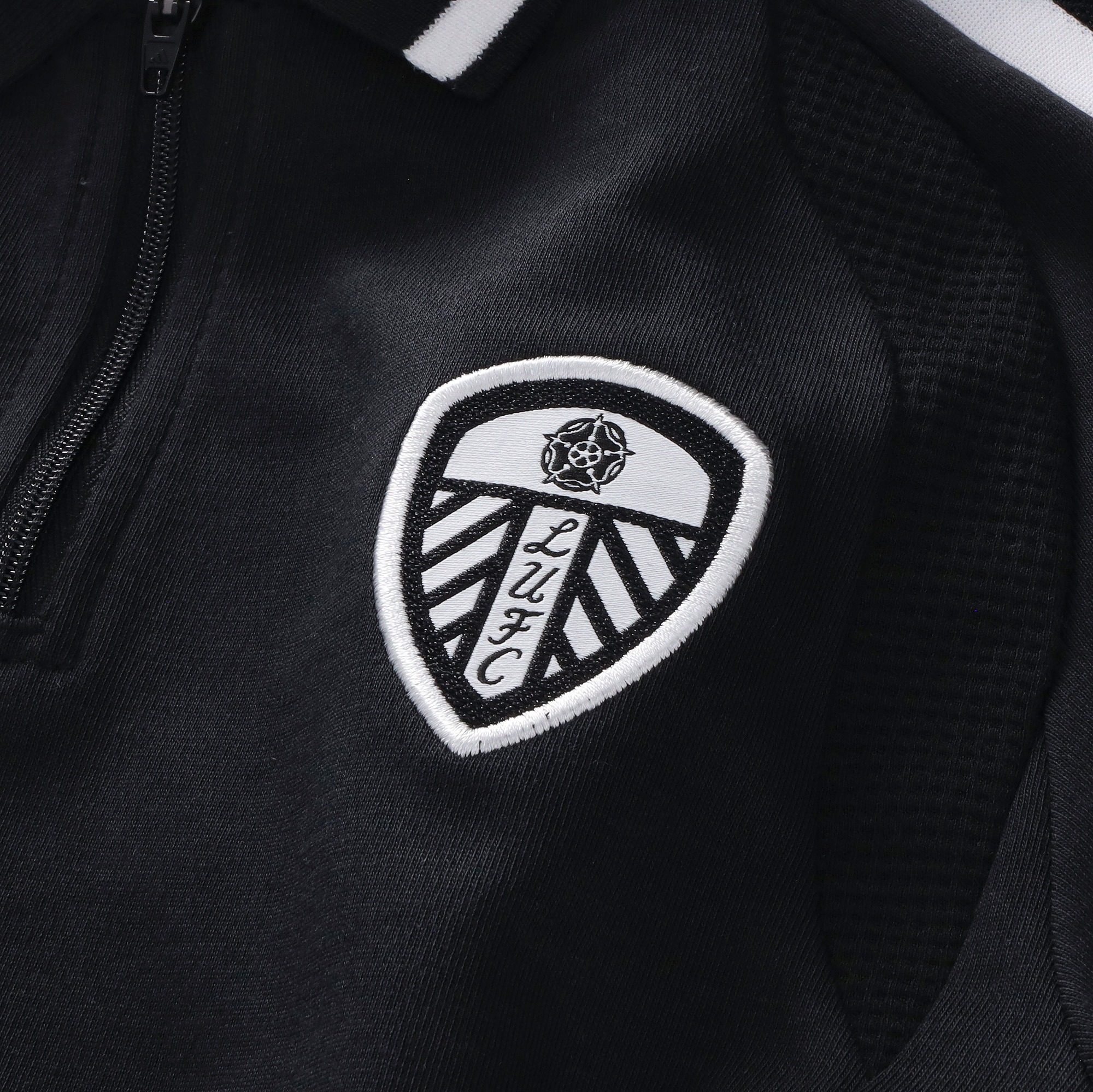 Leeds United adidas Training Polo - Black - Kids, , rebel_hi-res