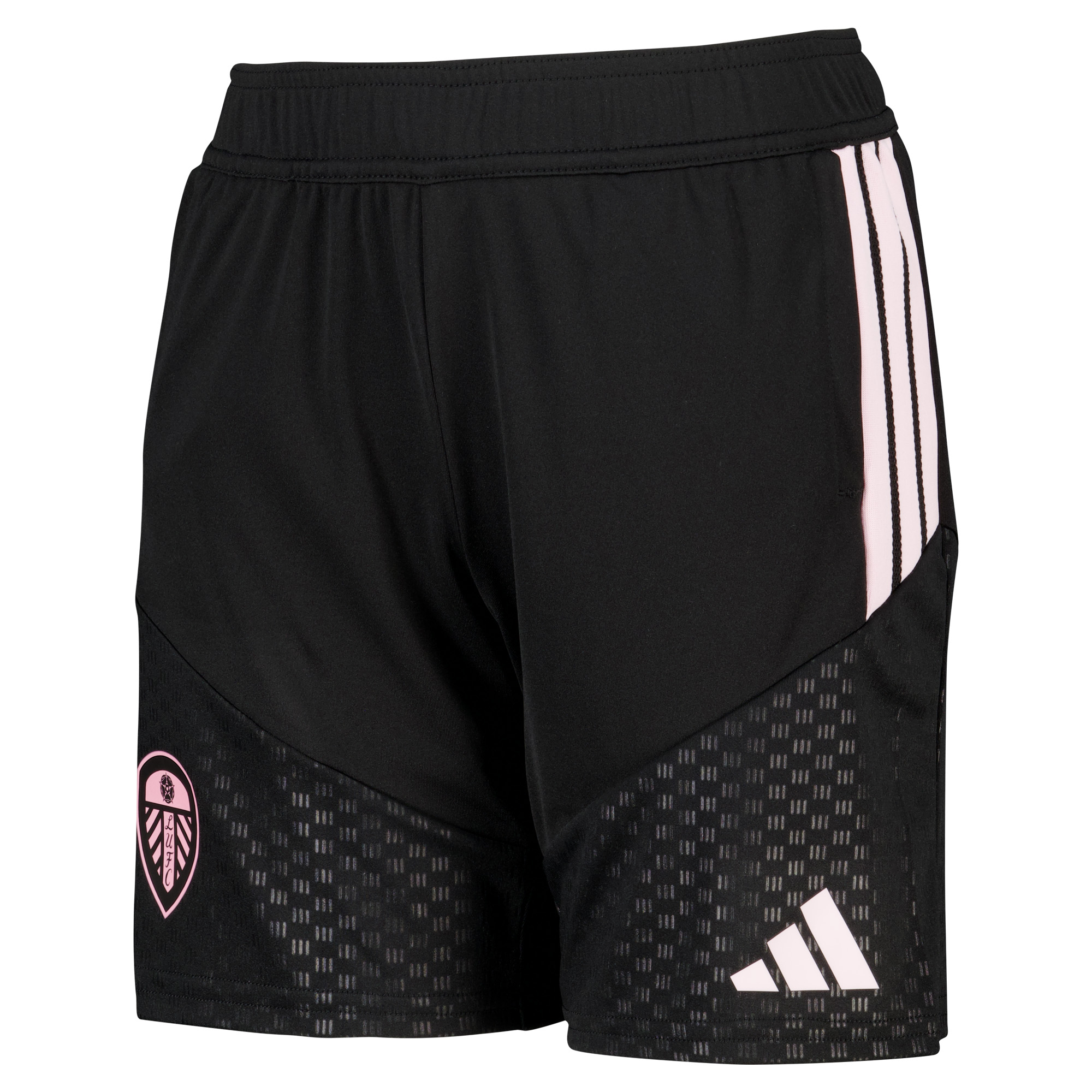 Leeds United adidas Training Shorts - Black - Kids, , rebel_hi-res