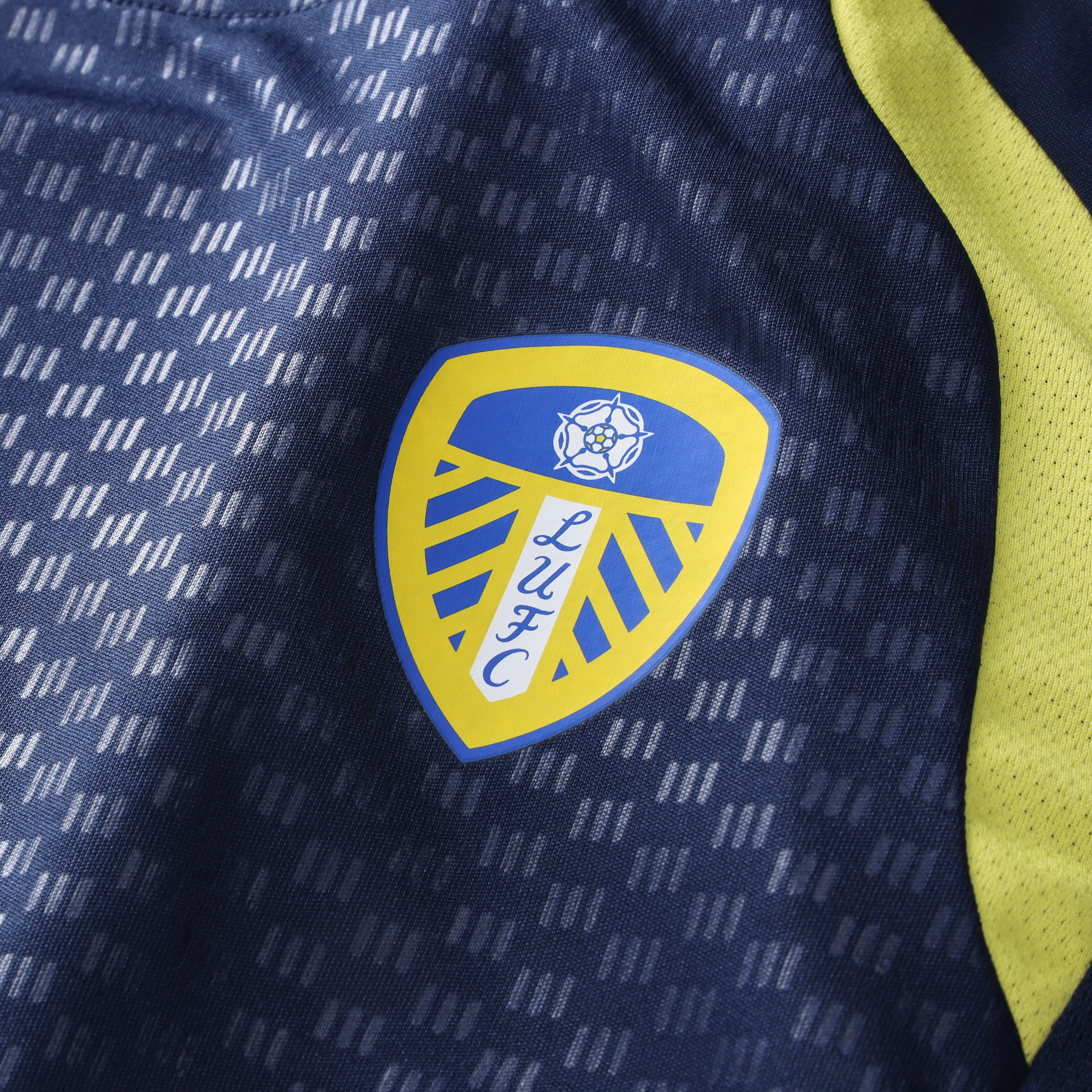 Leeds United adidas Training Jersey - Navy - Kids, , rebel_hi-res