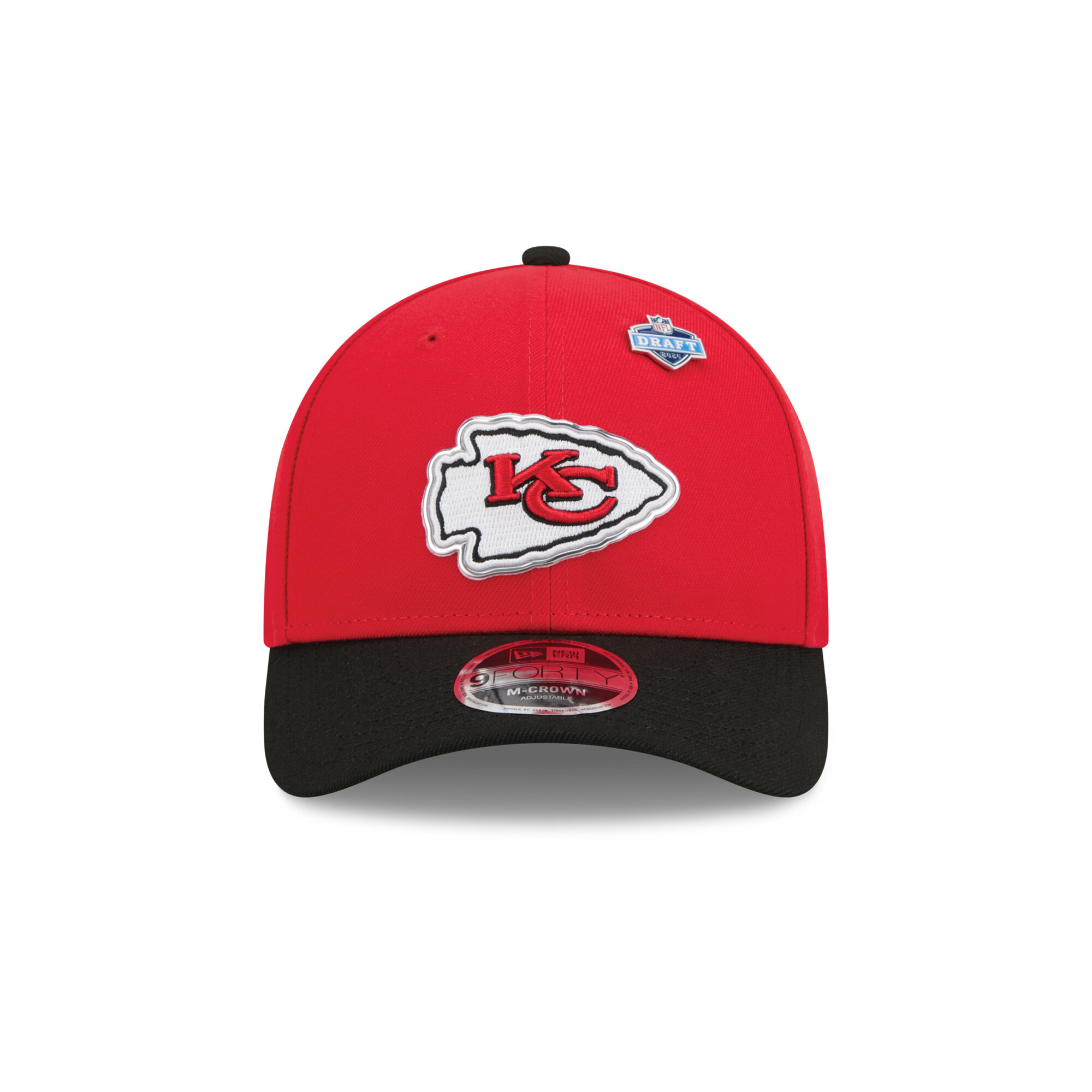Kanas City Chiefs New Era 2026 Draft 9Forty M Crown Cap, , rebel_hi-res