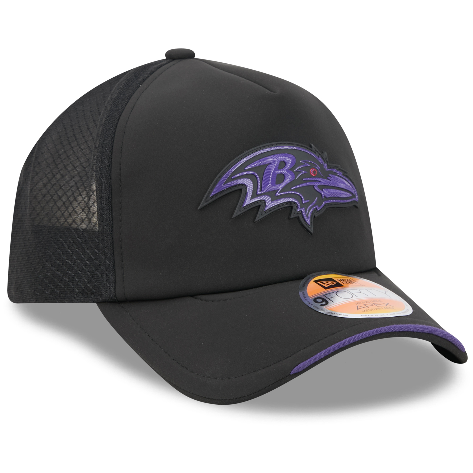 Baltimore Ravens New Era 9FORTY Apex 2026 Sideline Cap, , rebel_hi-res