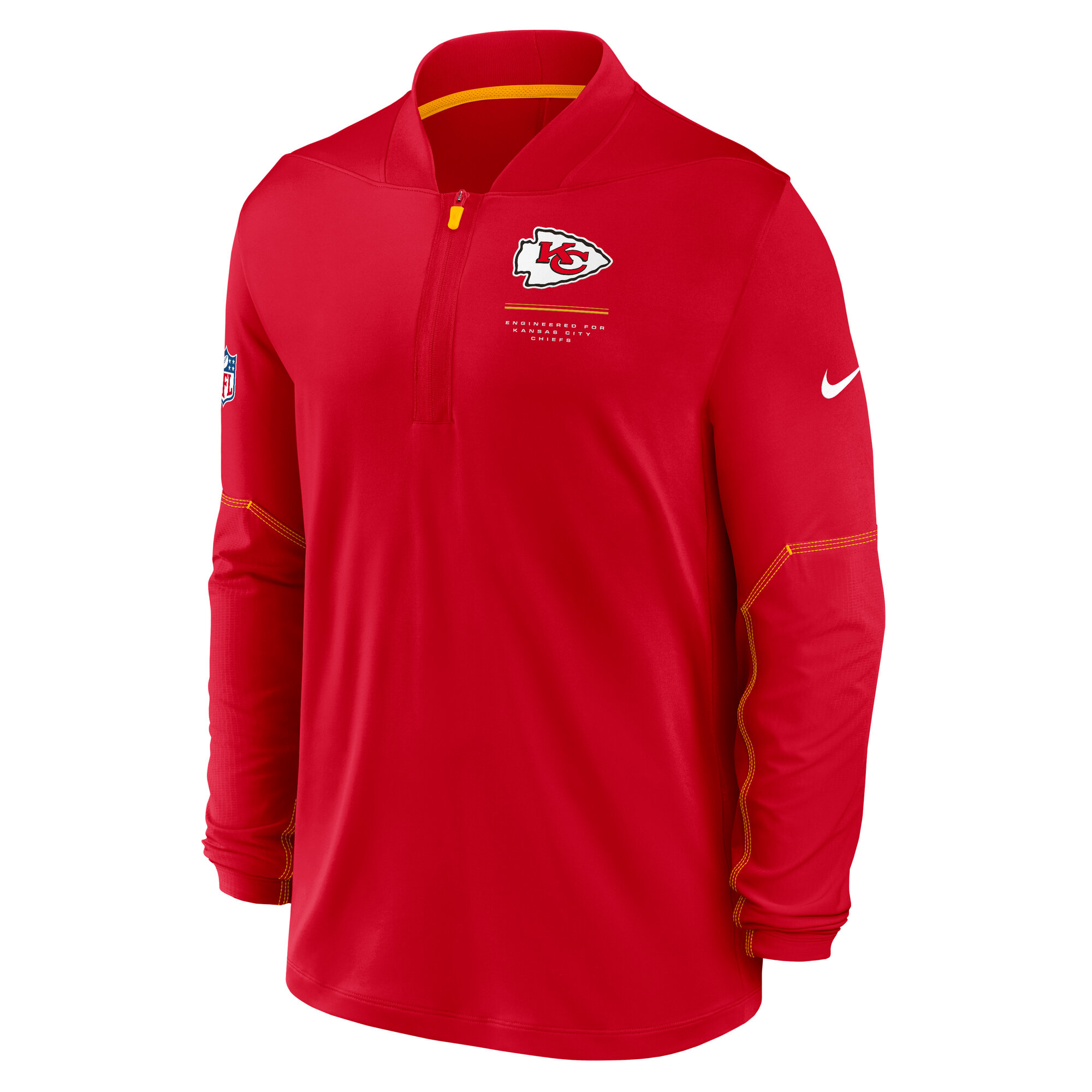 Kansas City Chiefs Nike Dri-Fit Half Zip Top - Mens, , rebel_hi-res