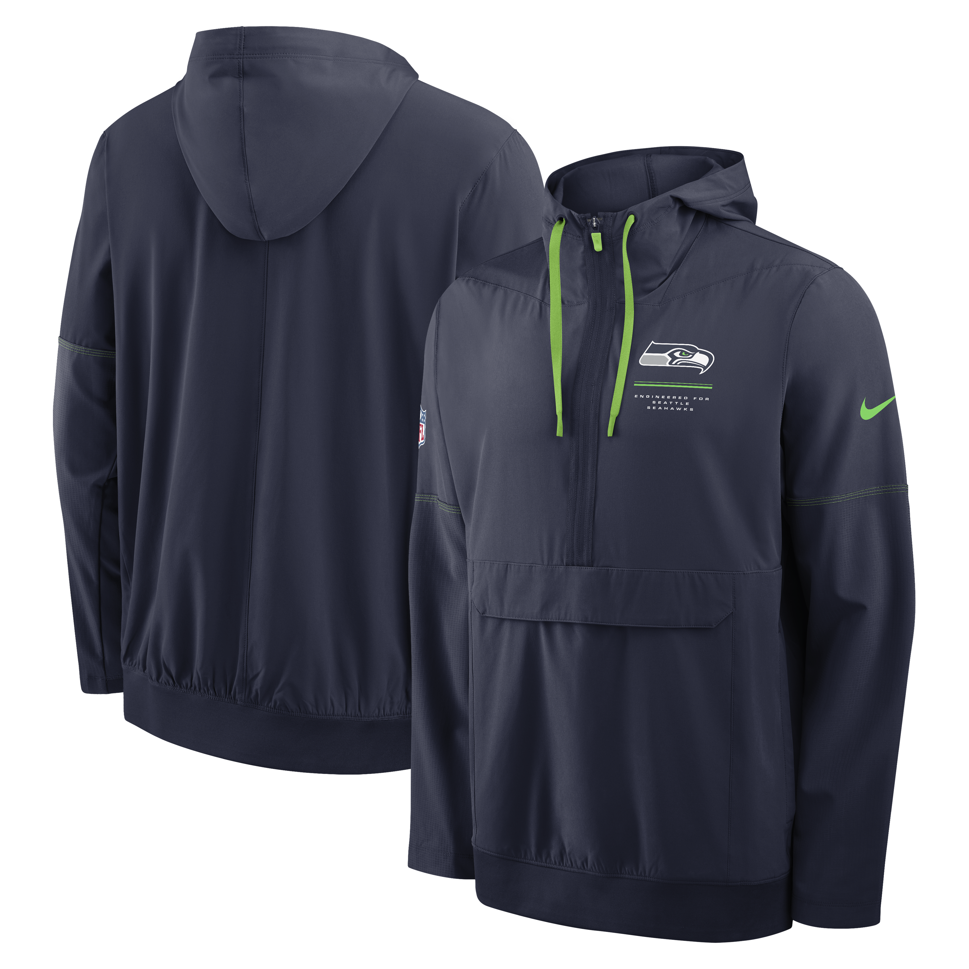 Seattle Seahawks Nike Anorak - Mens, , rebel_hi-res