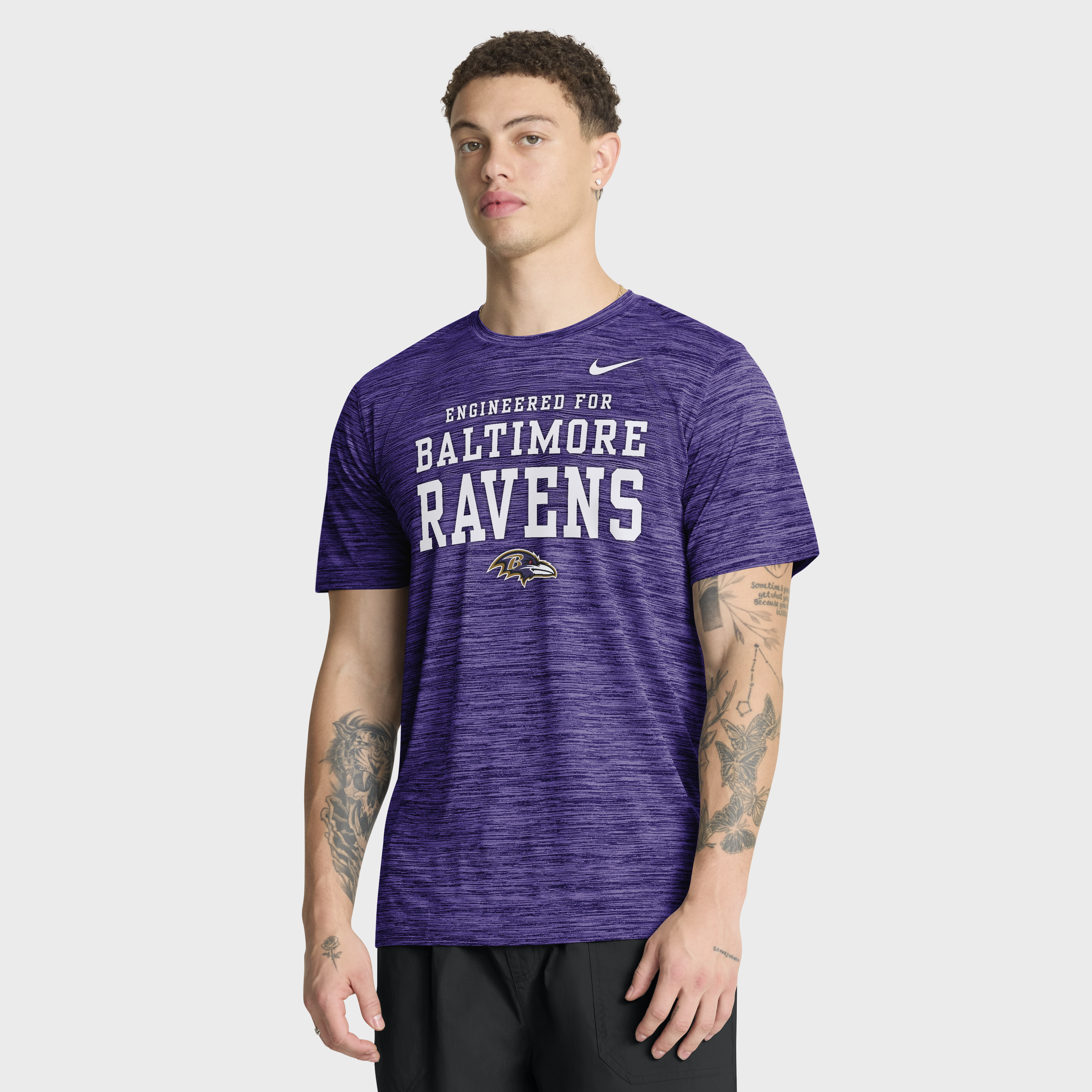 Baltimore Ravens Nike Velocity Know The Game T-Shirt - Mens, , rebel_hi-res