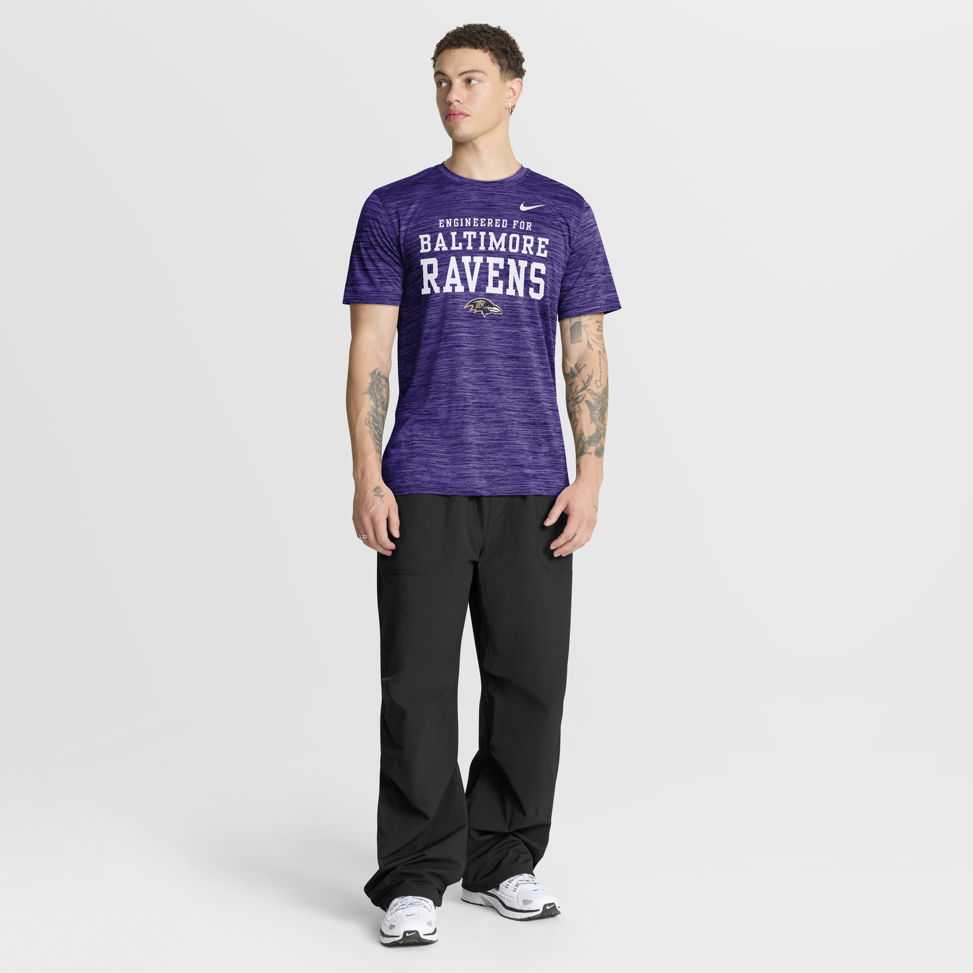 Baltimore Ravens Nike Velocity Know The Game T-Shirt - Mens, , rebel_hi-res
