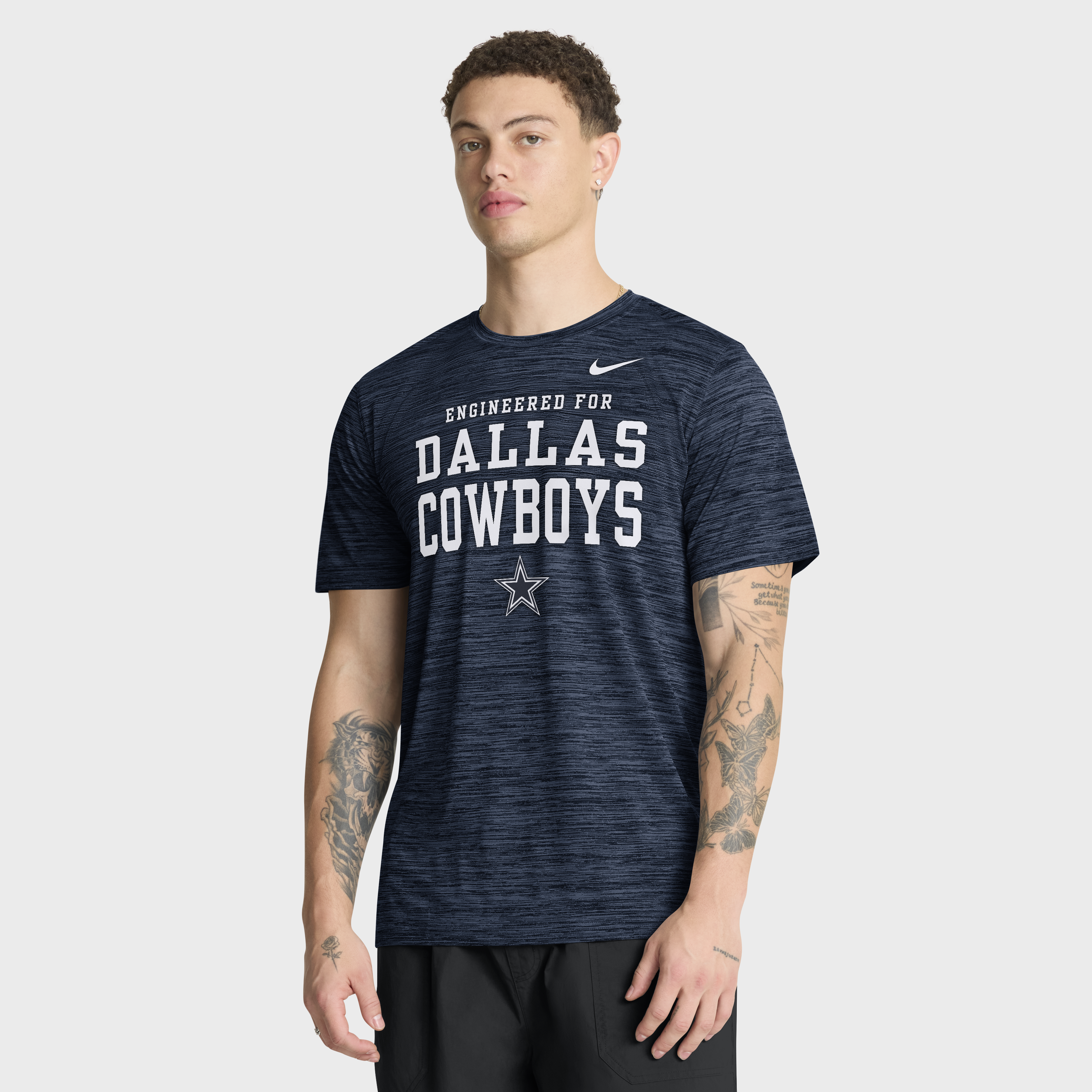 Dallas Cowboys Nike Velocity Know The Game T-Shirt - Mens, , rebel_hi-res