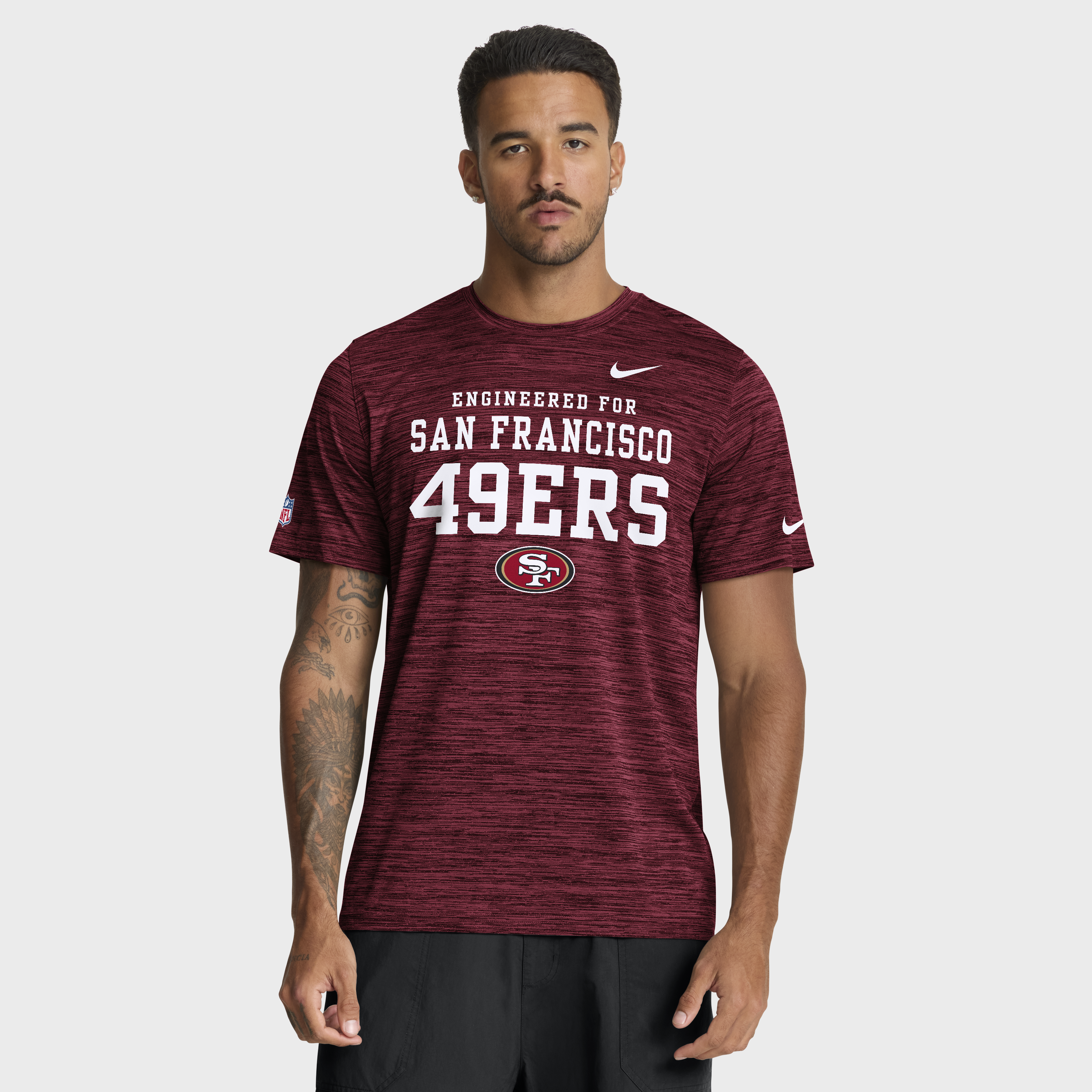 San Francisco 49ers Nike Velocity Know The Game T-Shirt - Mens, , rebel_hi-res
