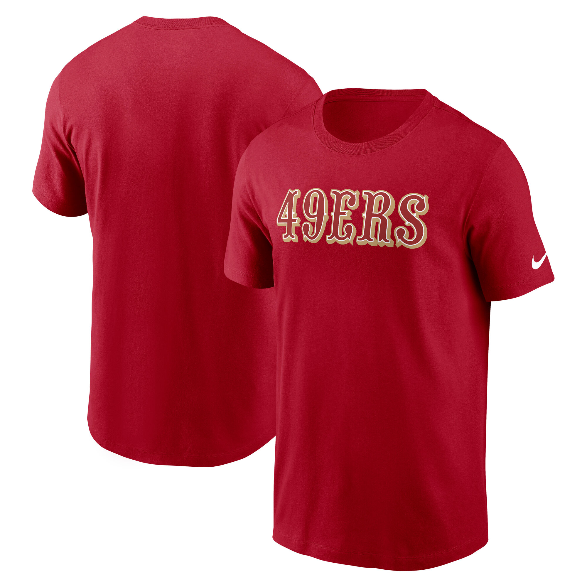 San Francisco 49ers Nike Cotton Wordmark T-Shirt - Mens, , rebel_hi-res