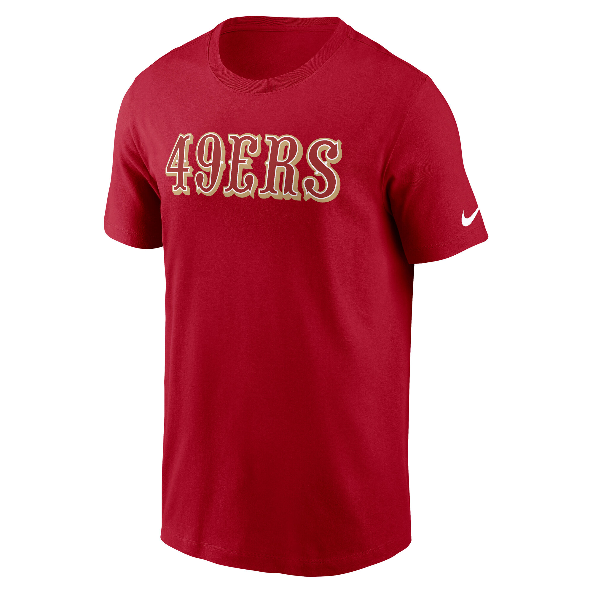San Francisco 49ers Nike Cotton Wordmark T-Shirt - Mens, , rebel_hi-res
