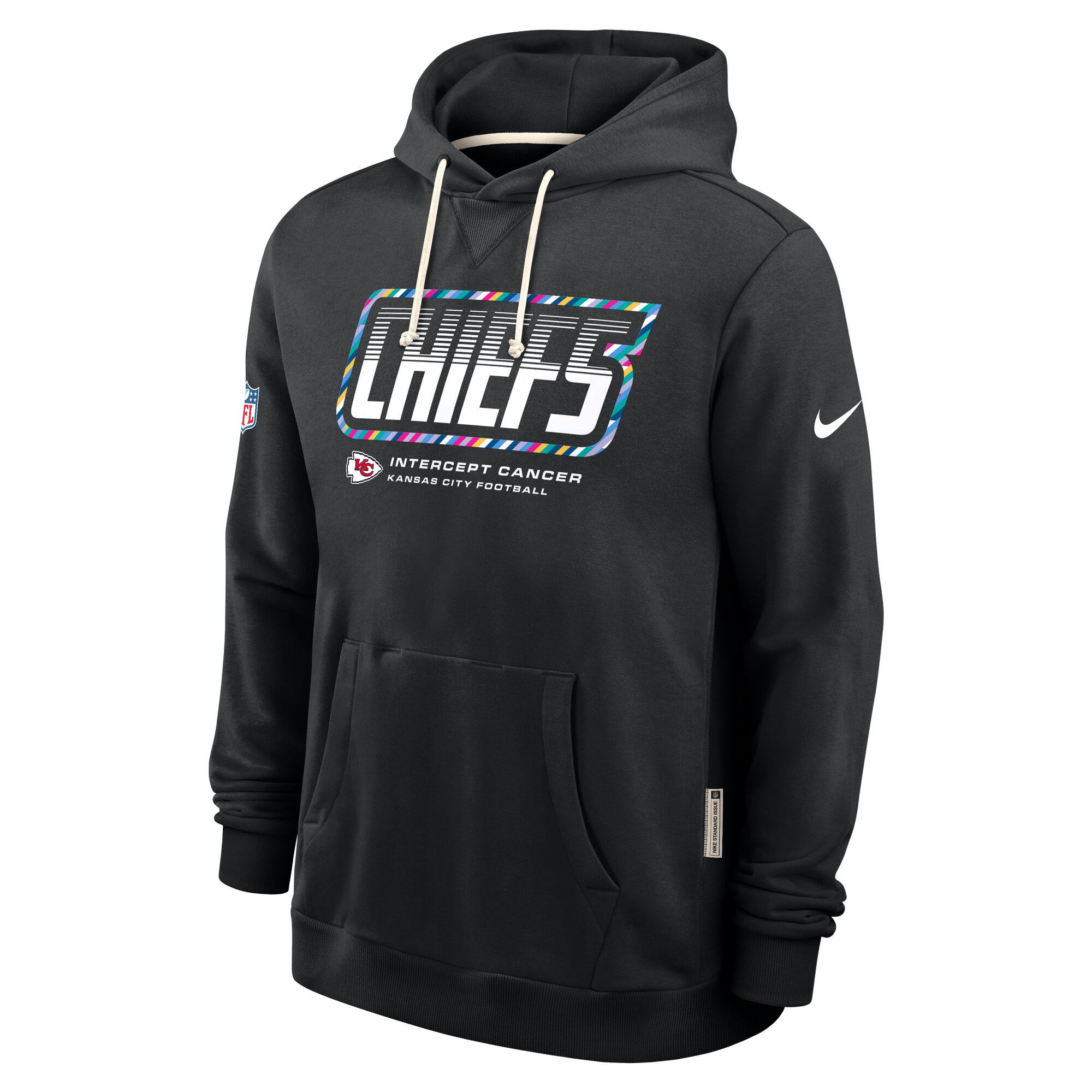 Kansas City Chiefs Nike Crucial Catch Dri-FIT Hoodie - Black - Mens, , rebel_hi-res