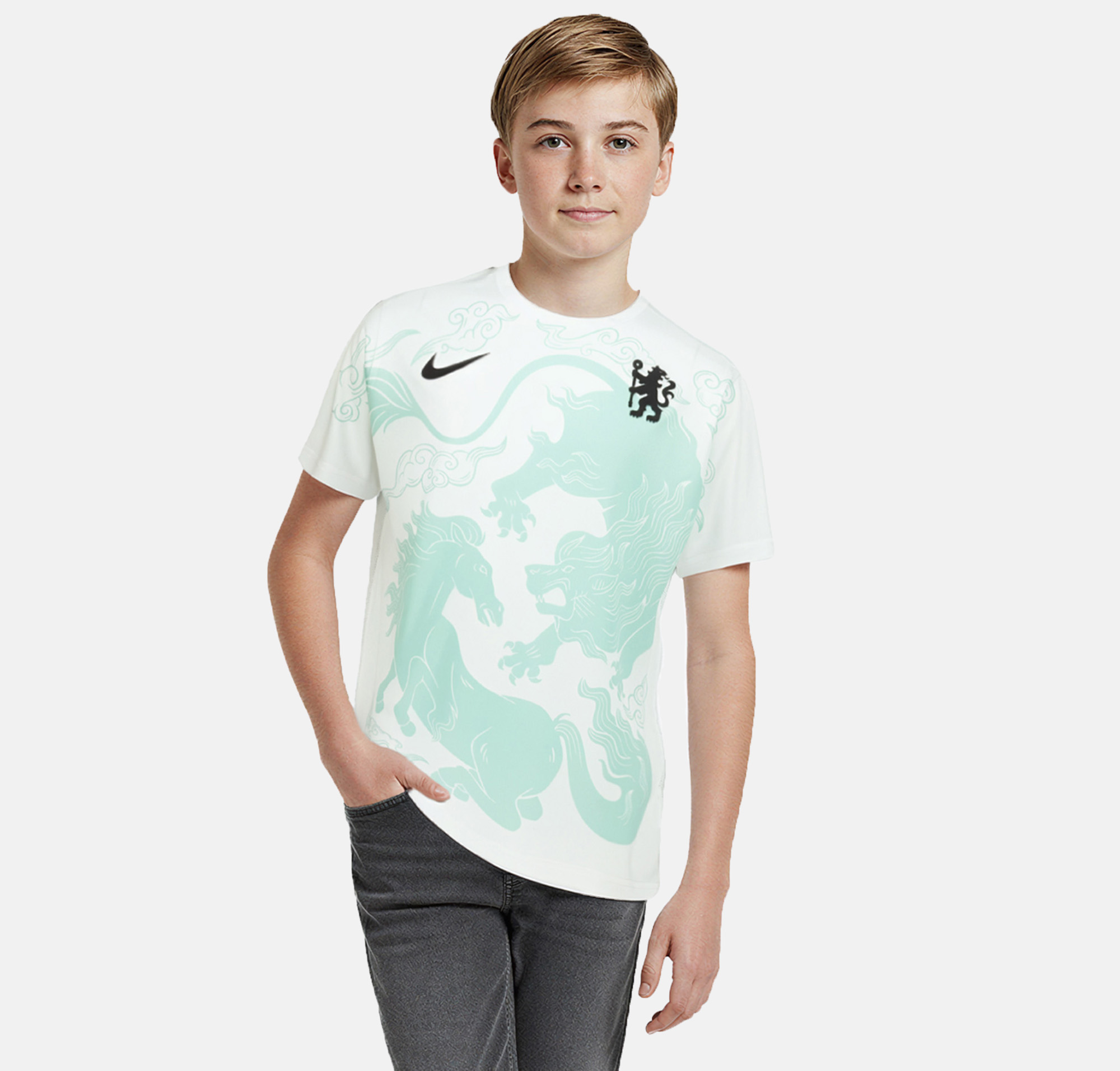 Chelsea Nike Year of The Horse Limited Edition Pre Match Top - Kids, , rebel_hi-res