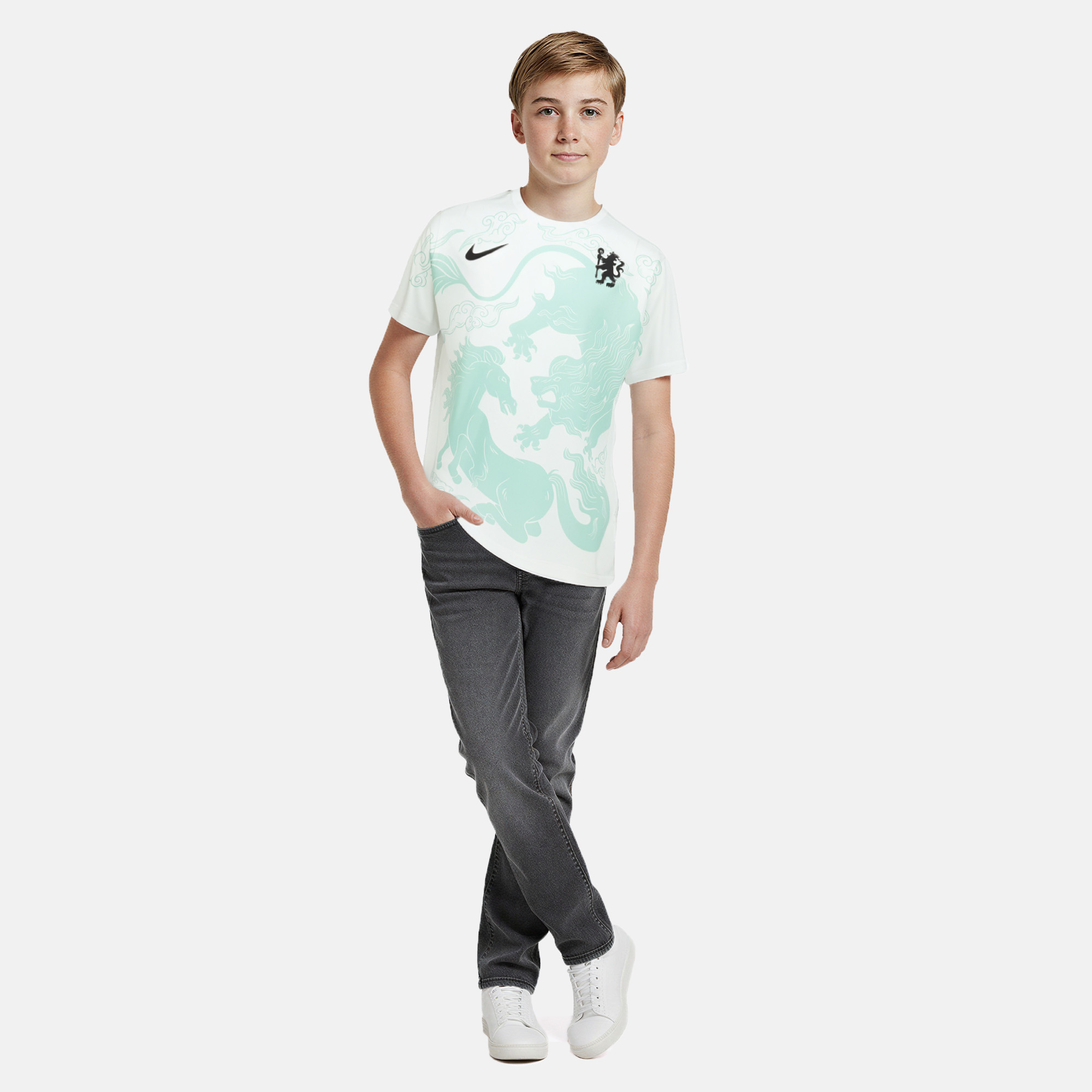 Chelsea Nike Year of The Horse Limited Edition Pre Match Top - Kids, , rebel_hi-res