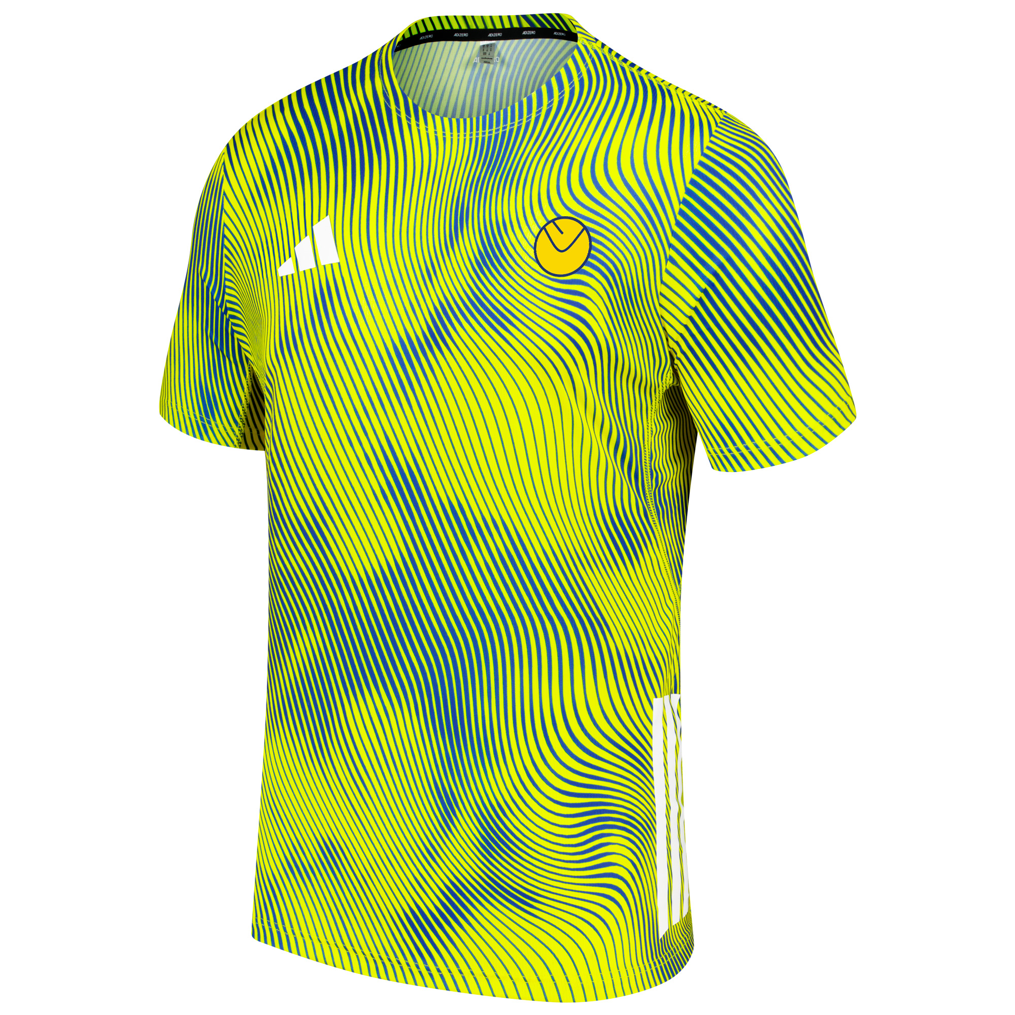 Leeds United adidas Running T-Shirt - Yellow, , rebel_hi-res