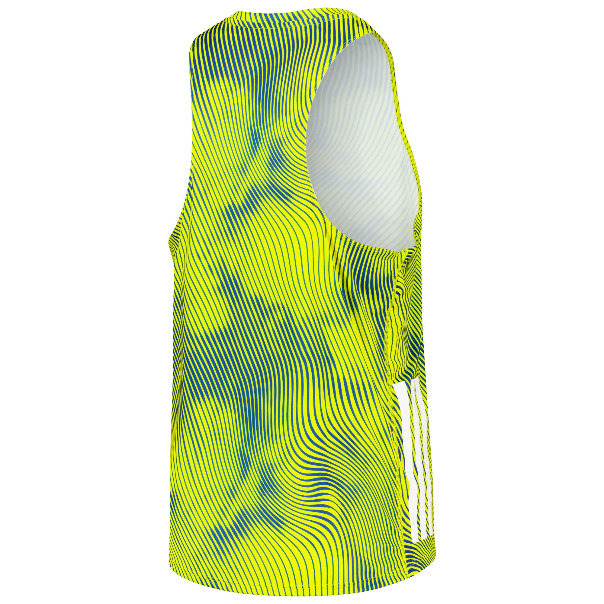 Leeds United adidas Running Singlet - Yellow, , rebel_hi-res