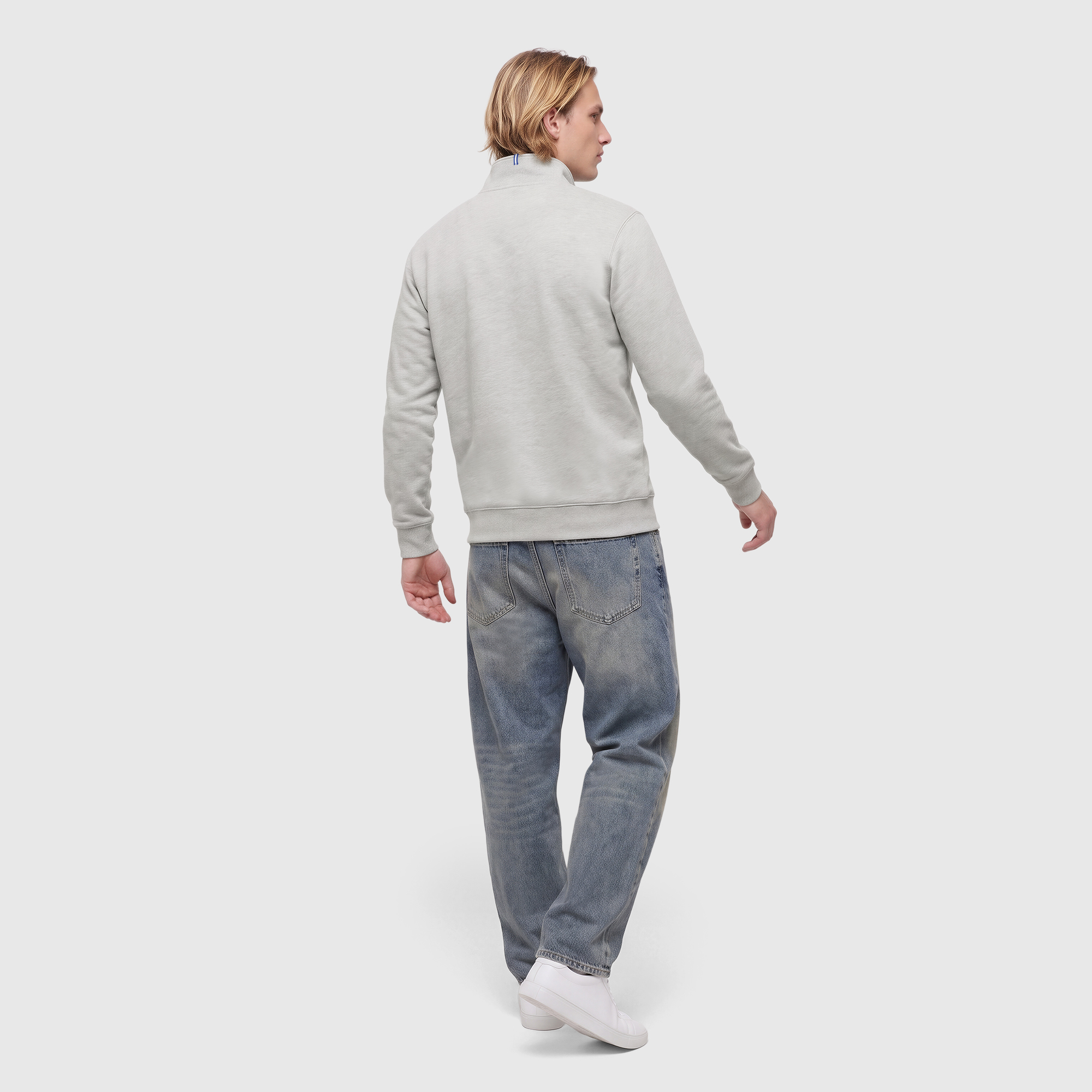 Chelsea Classics Half Zip Sweatshirt - Sports Grey, , rebel_hi-res