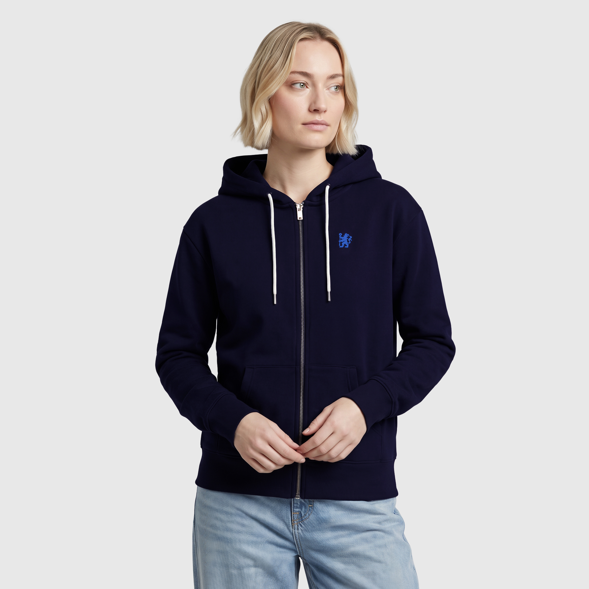 Chelsea Classics Zip Hoodie - Maritime Blue - Womens, , rebel_hi-res