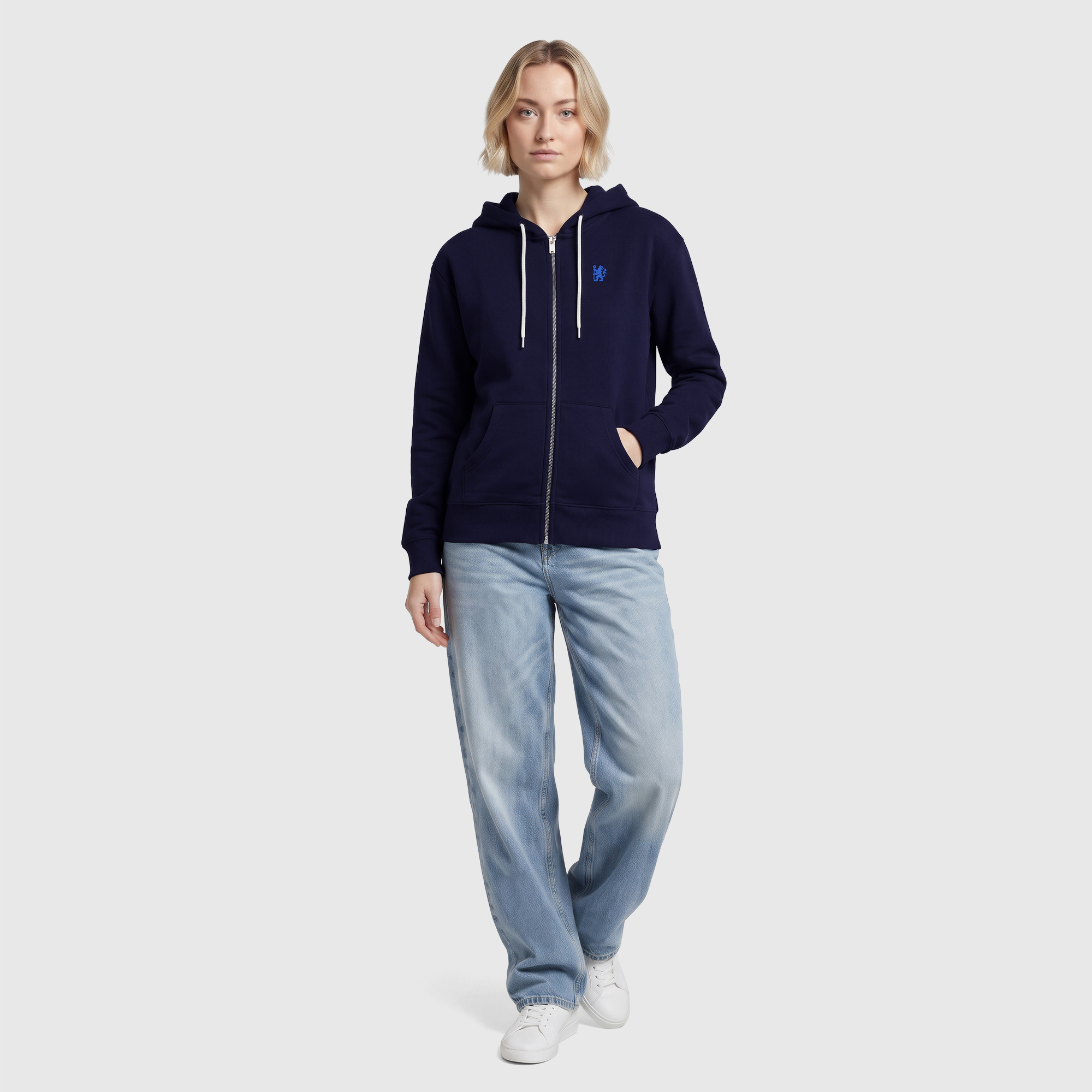 Chelsea Classics Zip Hoodie - Maritime Blue - Womens, , rebel_hi-res