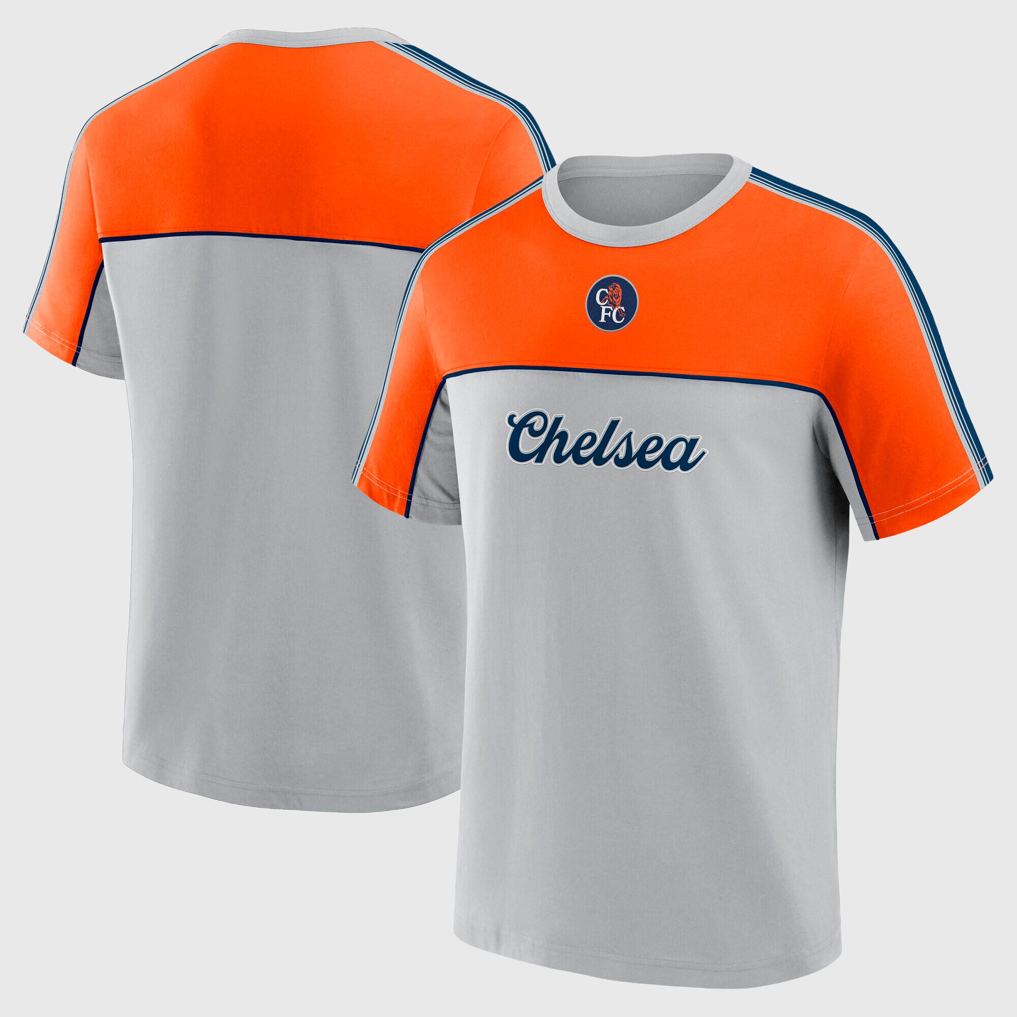Chelsea Taped Retro T-Shirt - Quiet Gray, , rebel_hi-res