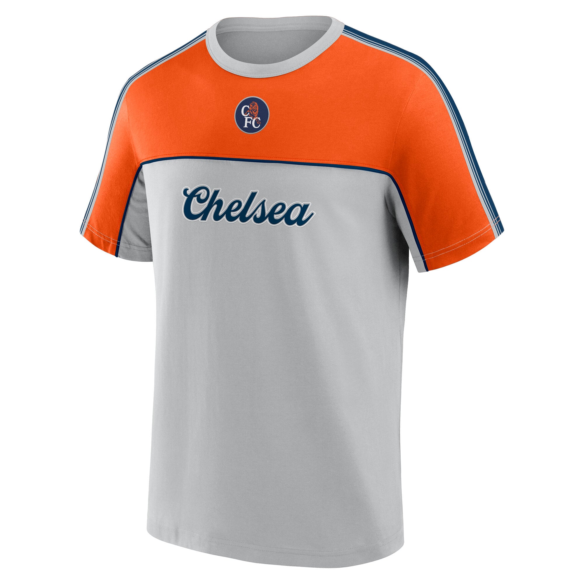Chelsea Taped Retro T-Shirt - Quiet Gray, , rebel_hi-res