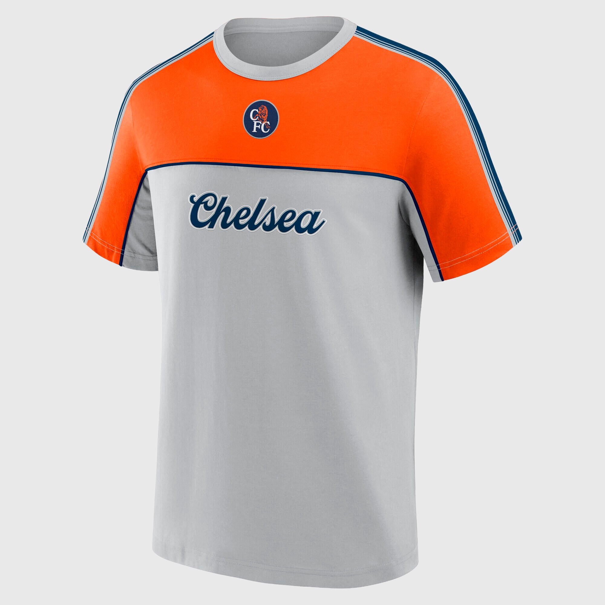 Chelsea Taped Retro T-Shirt - Quiet Gray, , rebel_hi-res