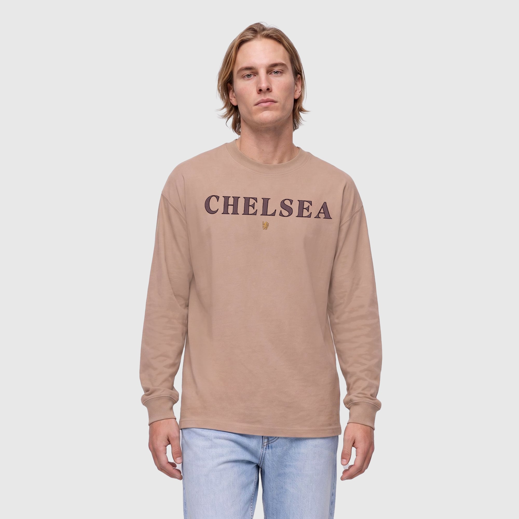 Chelsea Heavyweight Long Sleeve T-Shirt - Warm Taupe