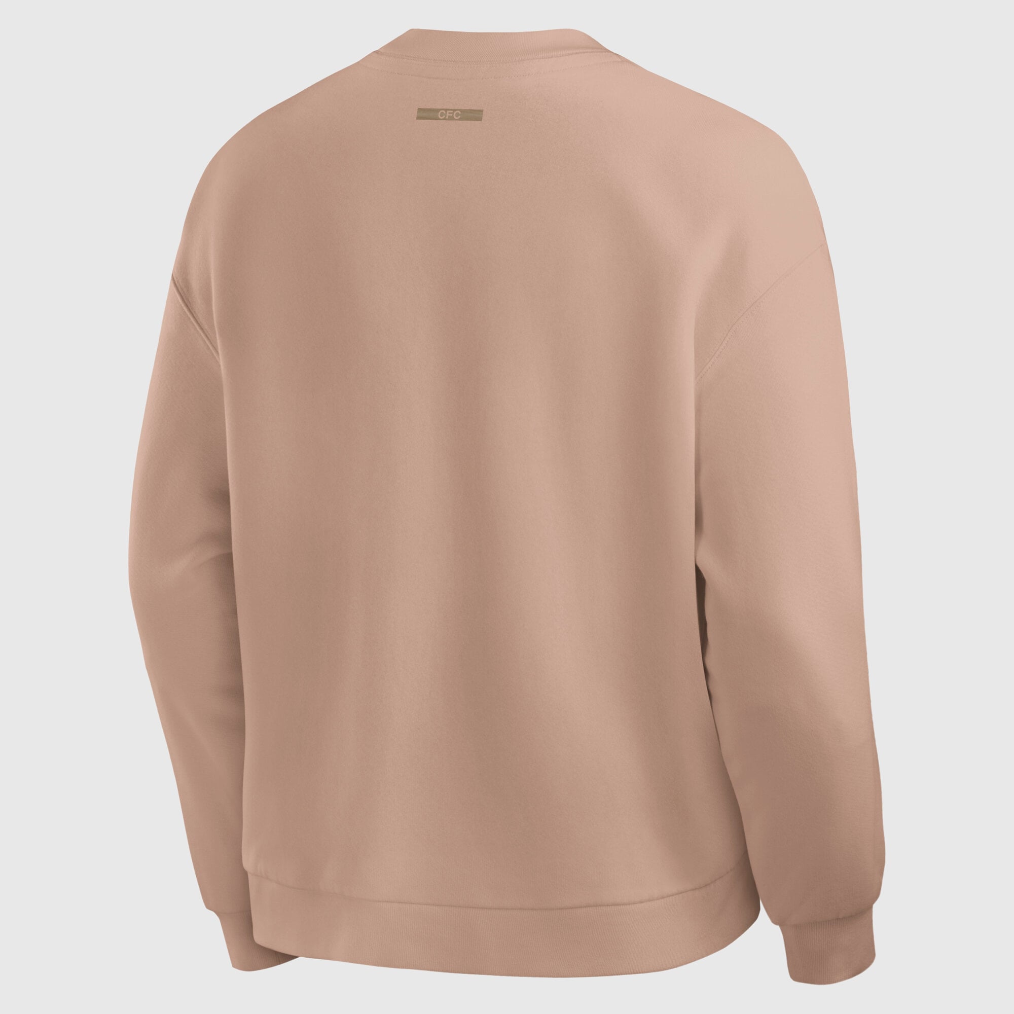 Chelsea Oversized French Terry Crew Sweatshirt - Warm Taupe, , rebel_hi-res