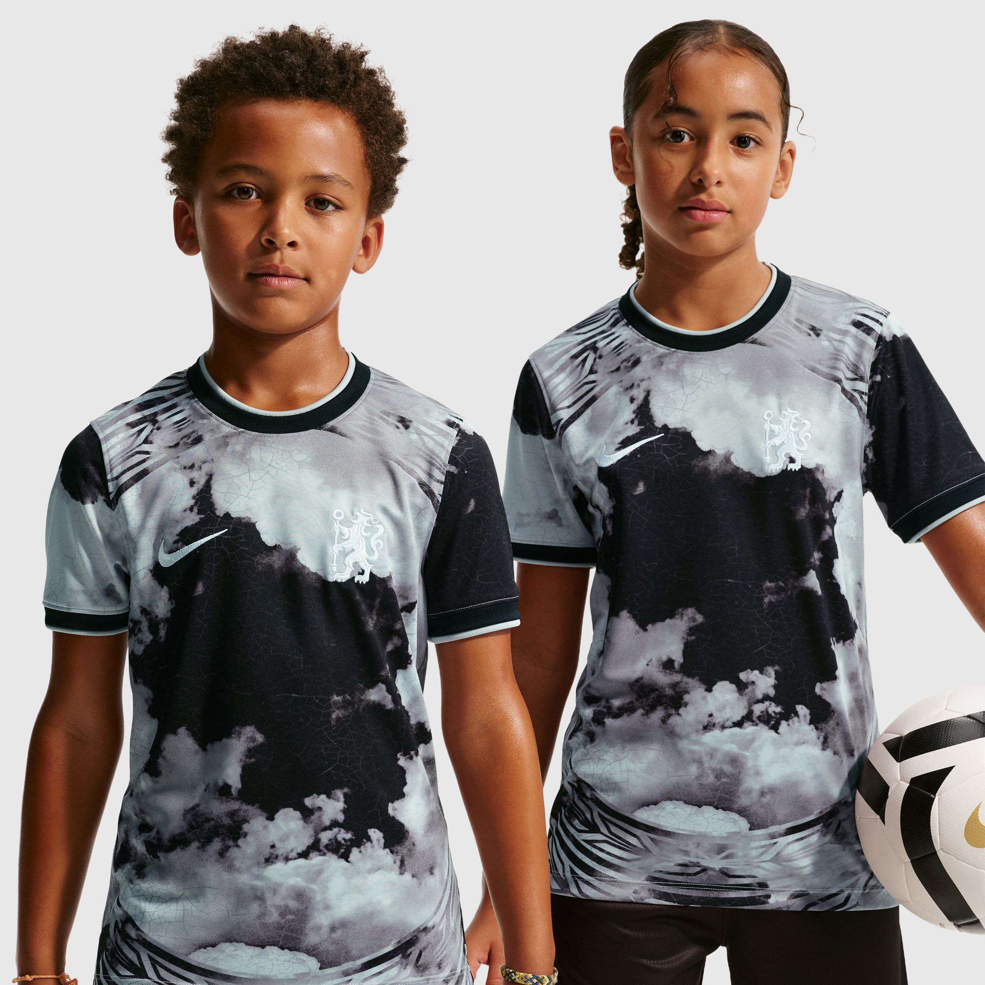 Chelsea Nike Pre Match Top - Grey Fog - Kids, , rebel_hi-res