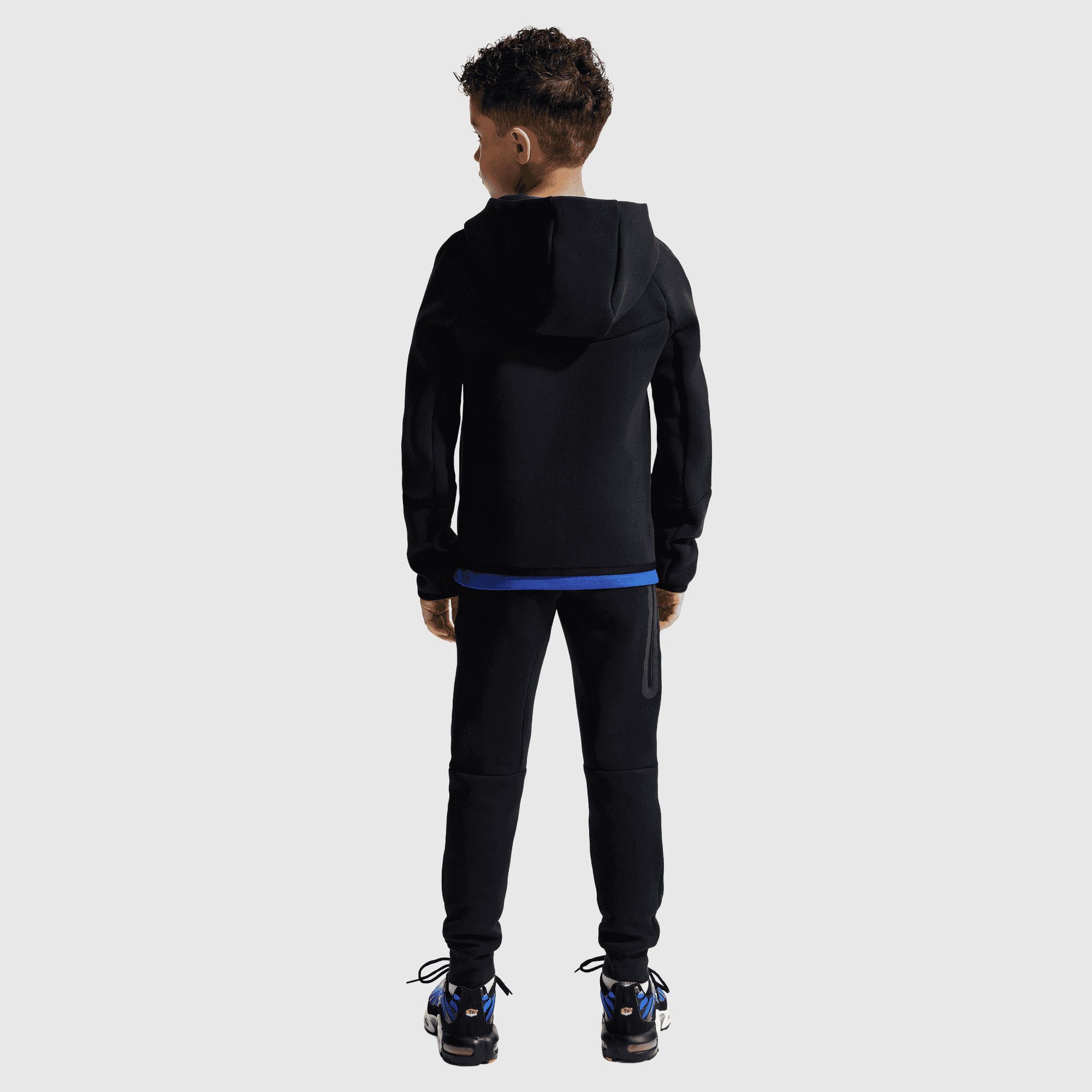Chelsea Nike Tech Fleece Full Zip Hoodie - Pitch Blue - Kids, , rebel_hi-res