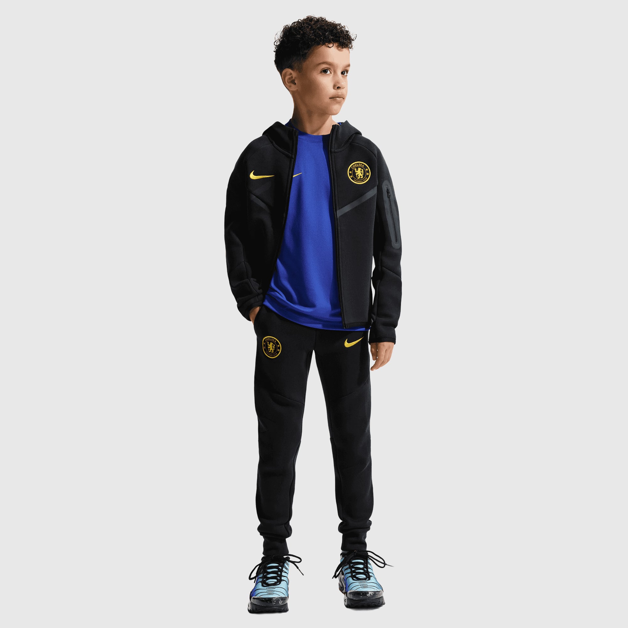 Chelsea Nike Tech Fleece Pants - Pitch Blue - Kids, , rebel_hi-res