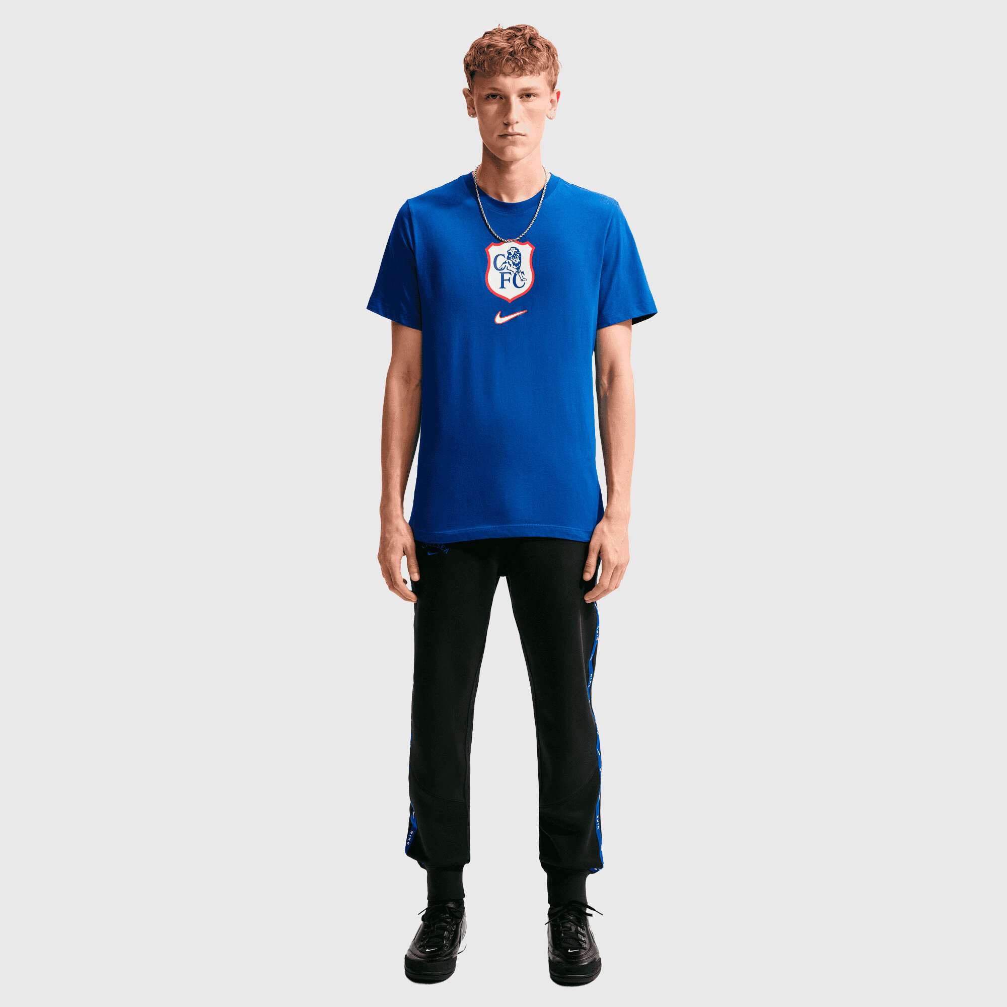 Chelsea Nike Shield Crest T-Shirt - Rush Blue, , rebel_hi-res