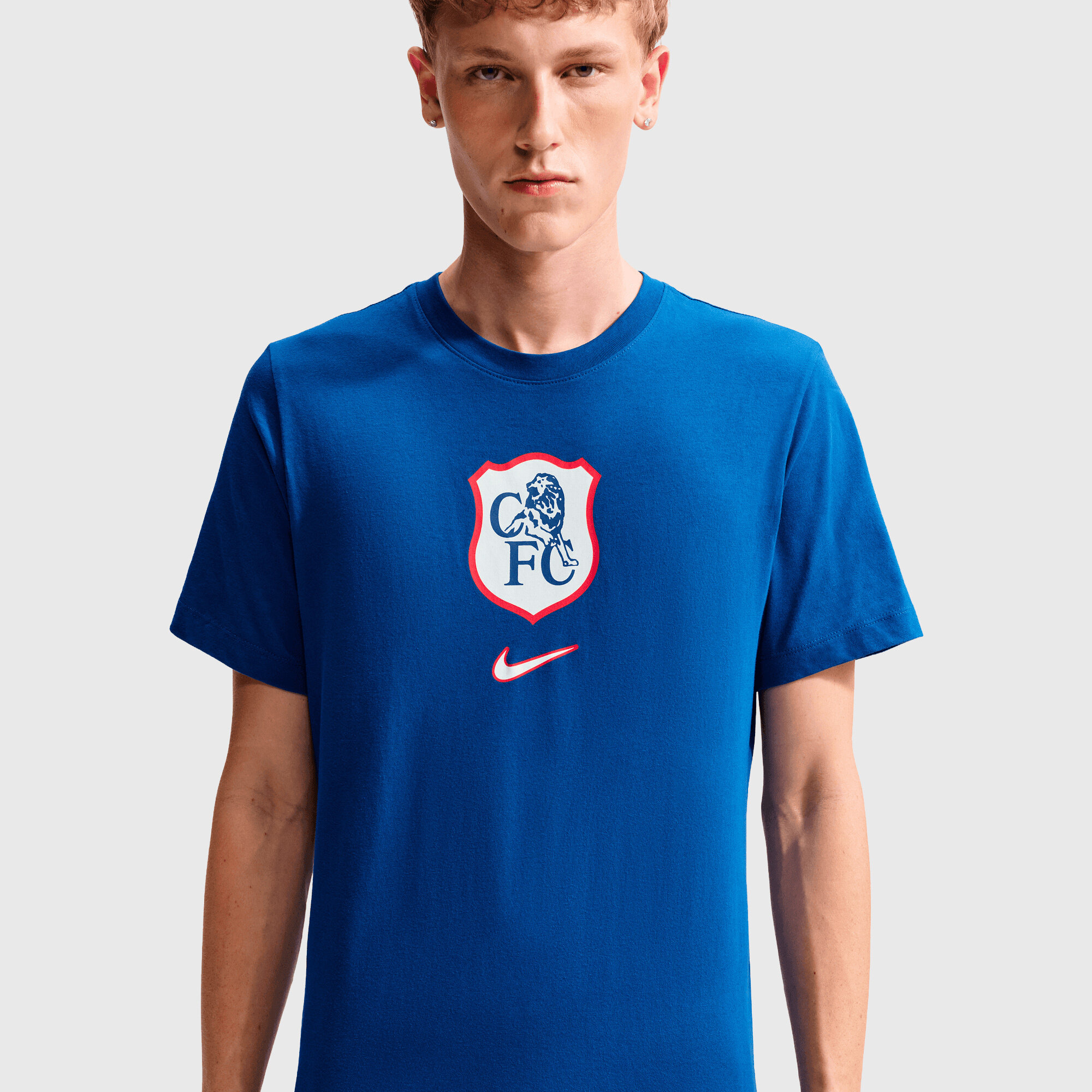 Chelsea Nike Shield Crest T-Shirt - Rush Blue, , rebel_hi-res