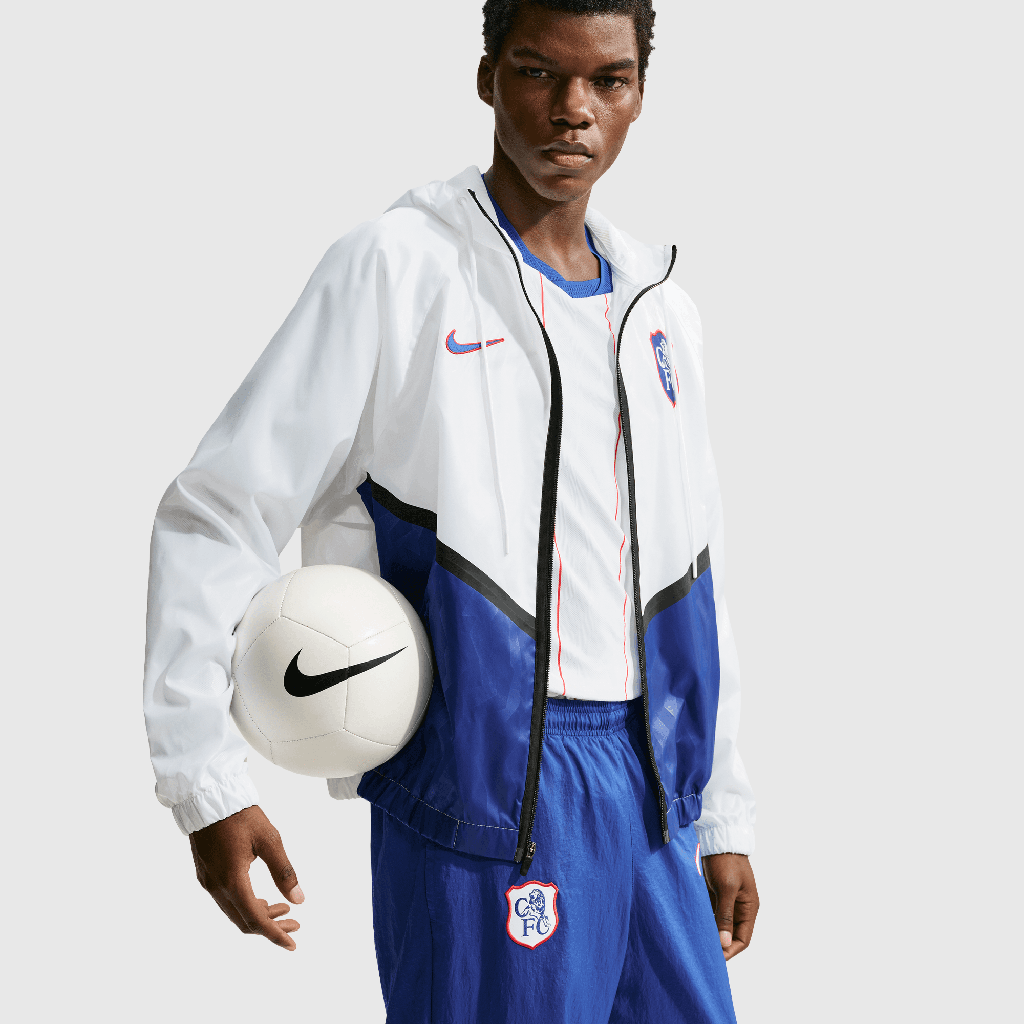 Chelsea Nike 'KMD' Anthem Jacket - White, , rebel_hi-res