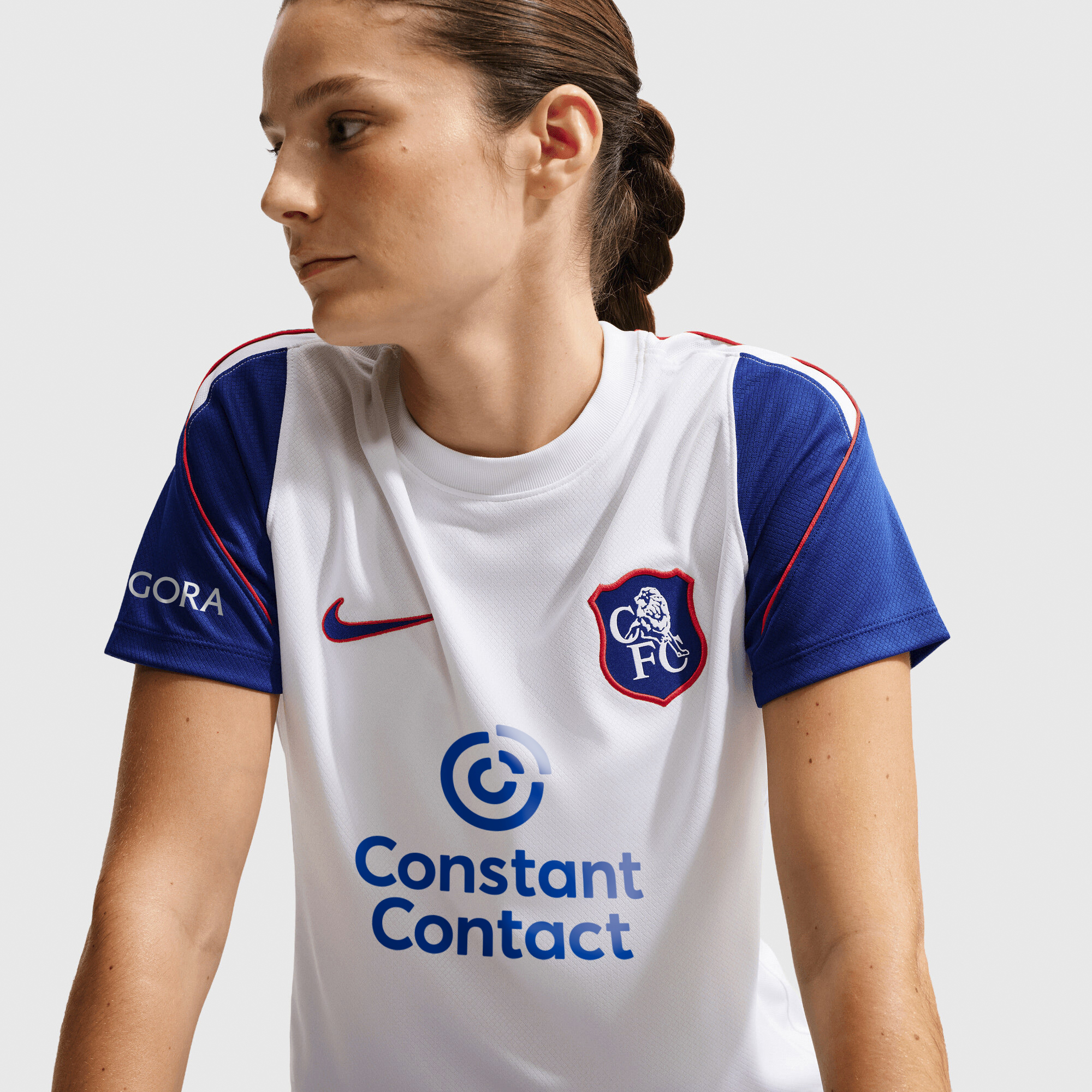 Chelsea Nike Strike Training Top - White - Womens, , rebel_hi-res