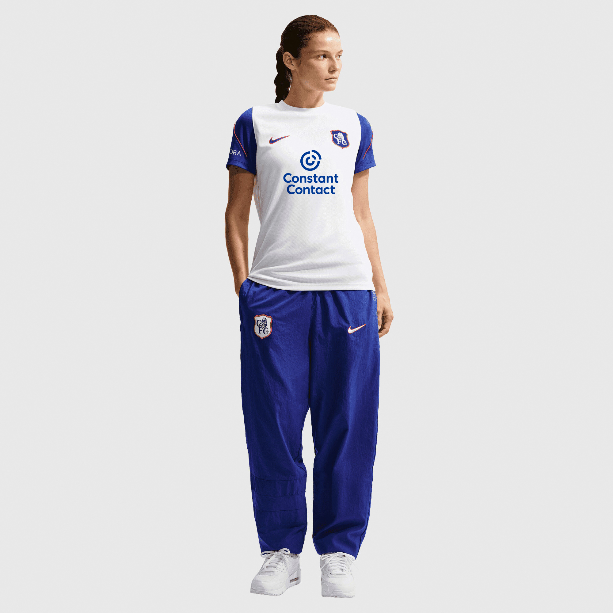 Chelsea Nike Strike Training Top - White - Womens, , rebel_hi-res