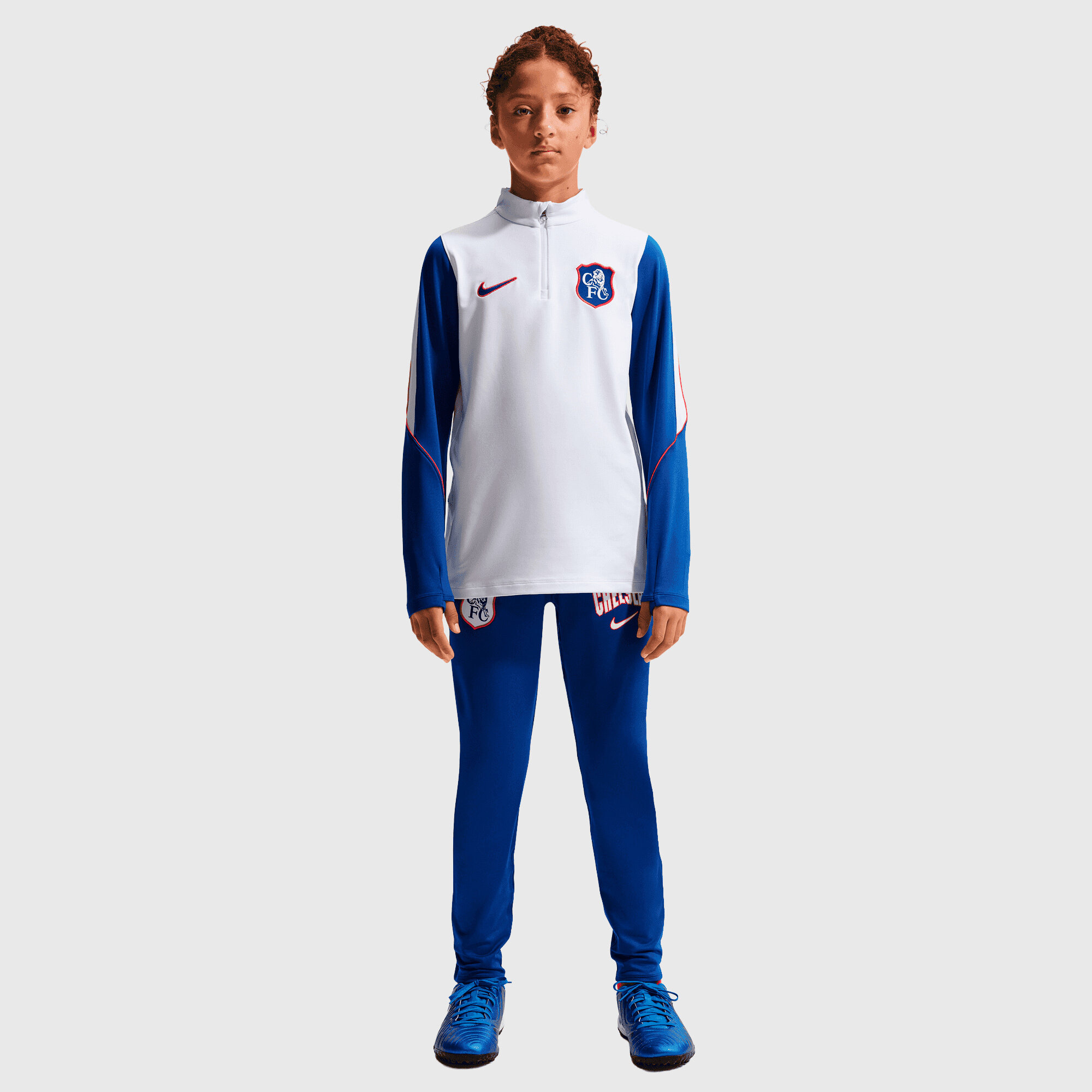Chelsea Nike Strike Training Drill Top - White - Kids, , rebel_hi-res