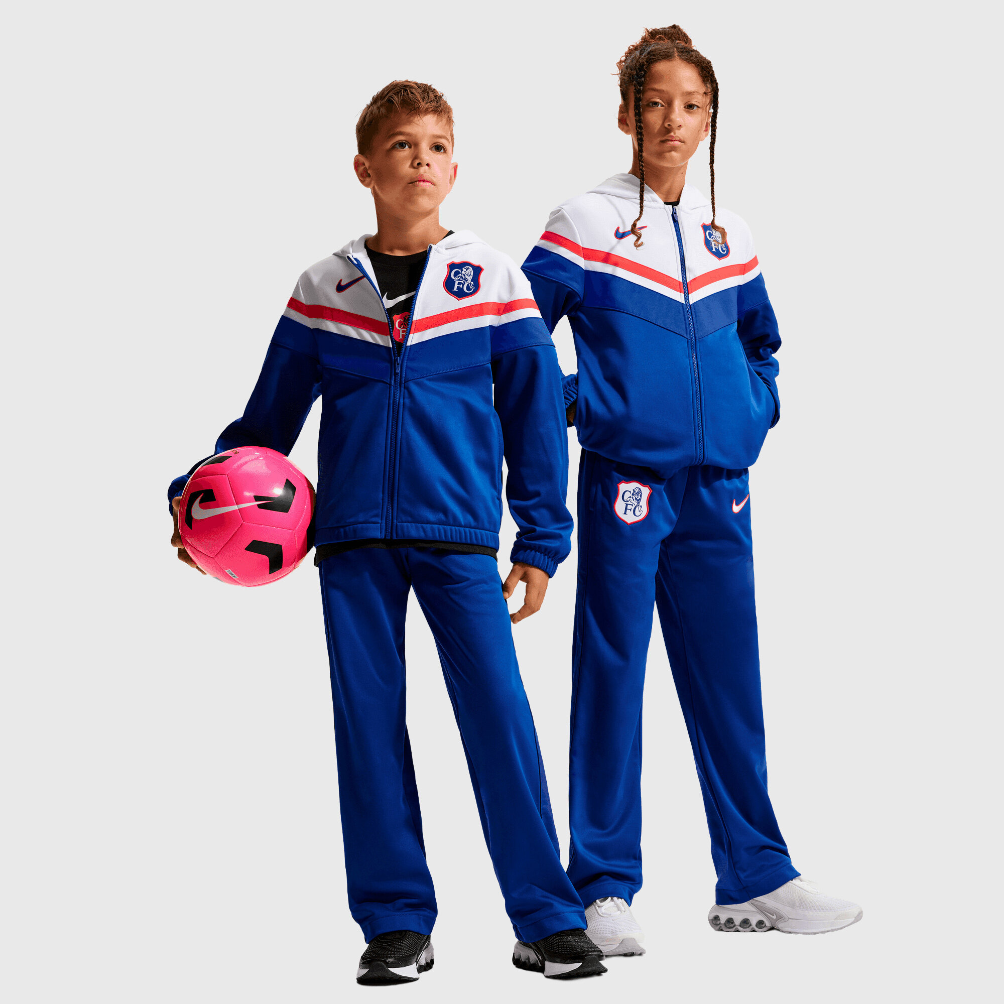 Chelsea Nike MXD Tracksuit - White - Kids, , rebel_hi-res