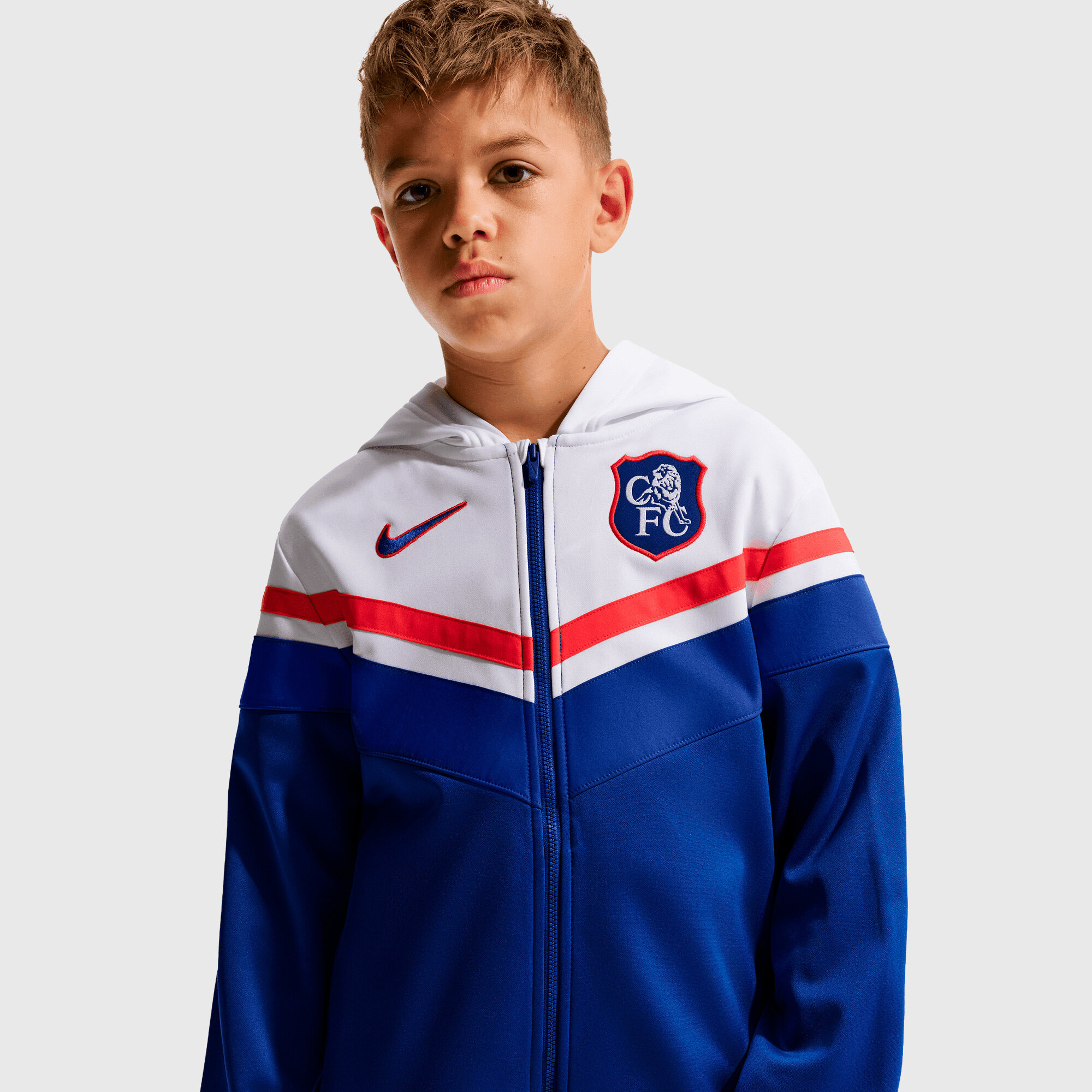 Chelsea Nike MXD Tracksuit - White - Kids, , rebel_hi-res
