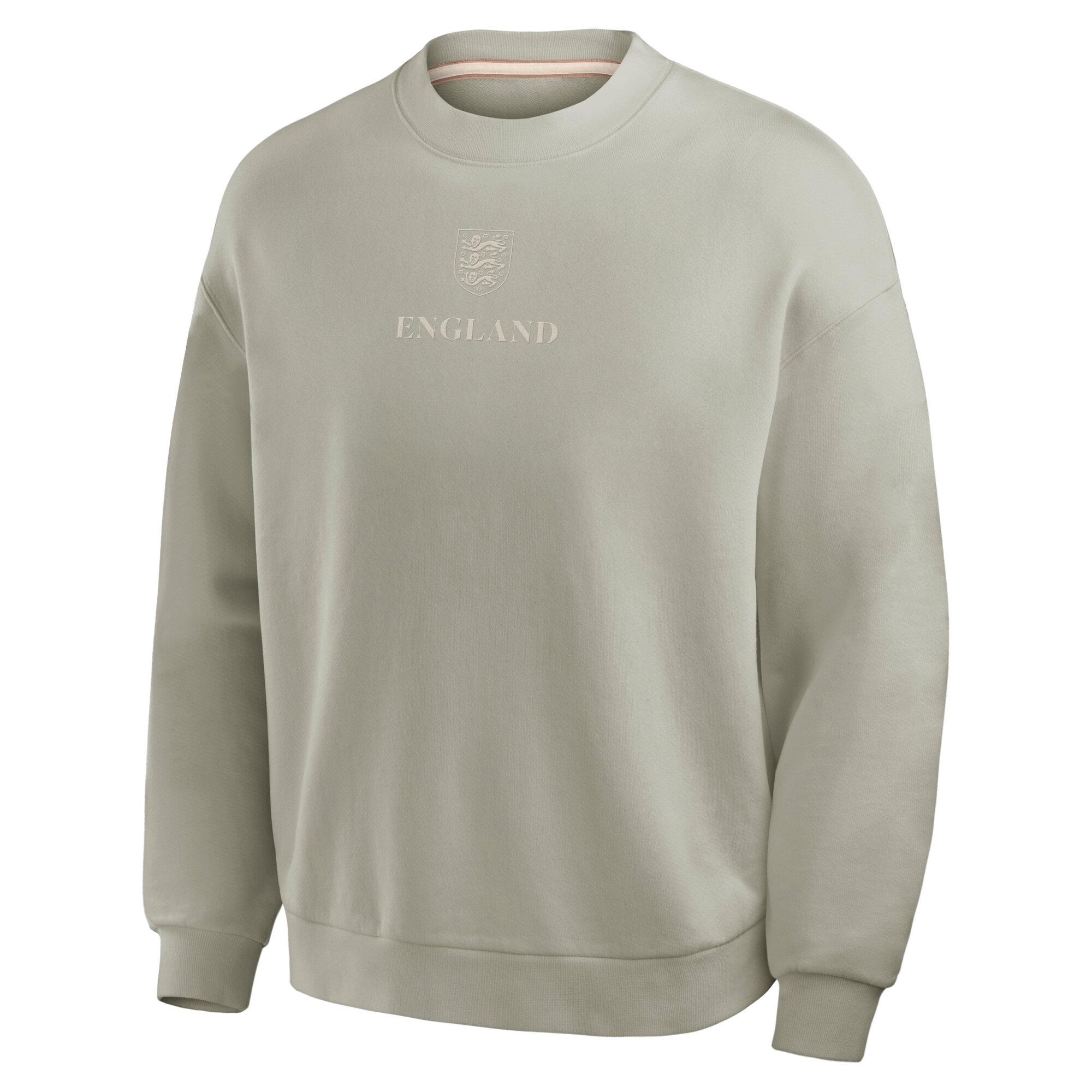 England O/S French Terry Crew Sweatshirt - Abbey Stone, , rebel_hi-res