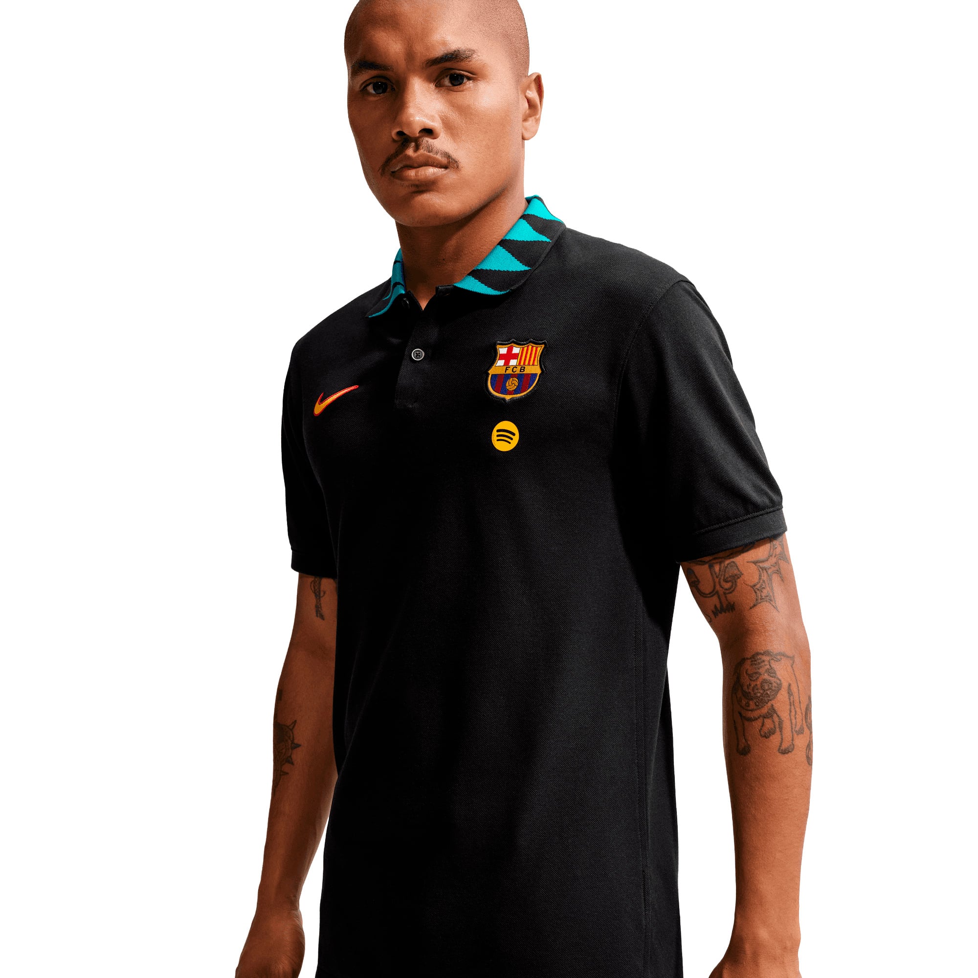 Barcelona Nike Dri-FIT 2.0 Polo - Black, , rebel_hi-res