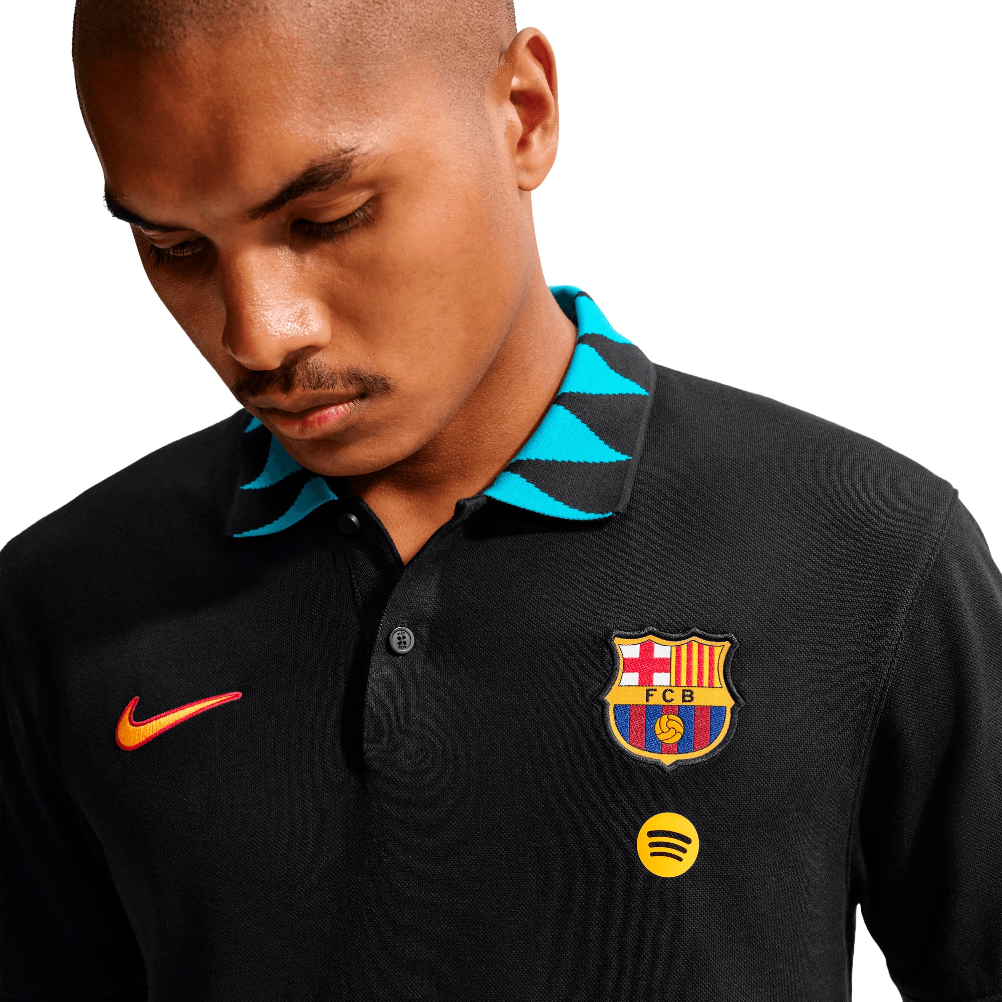Barcelona Nike Dri-FIT 2.0 Polo - Black, , rebel_hi-res