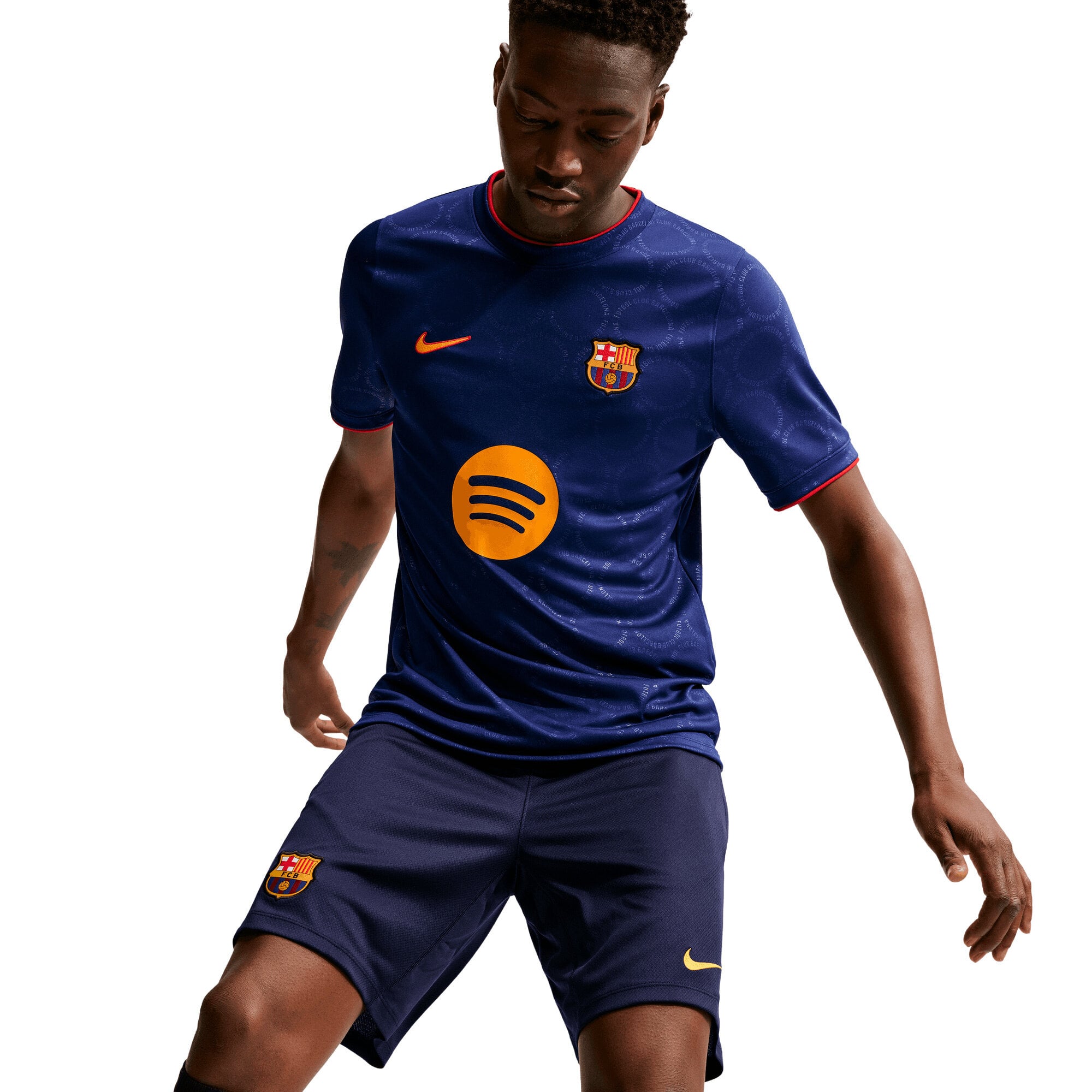 Barcelona Nike Third Pre Match Top - Loyal Blue, , rebel_hi-res