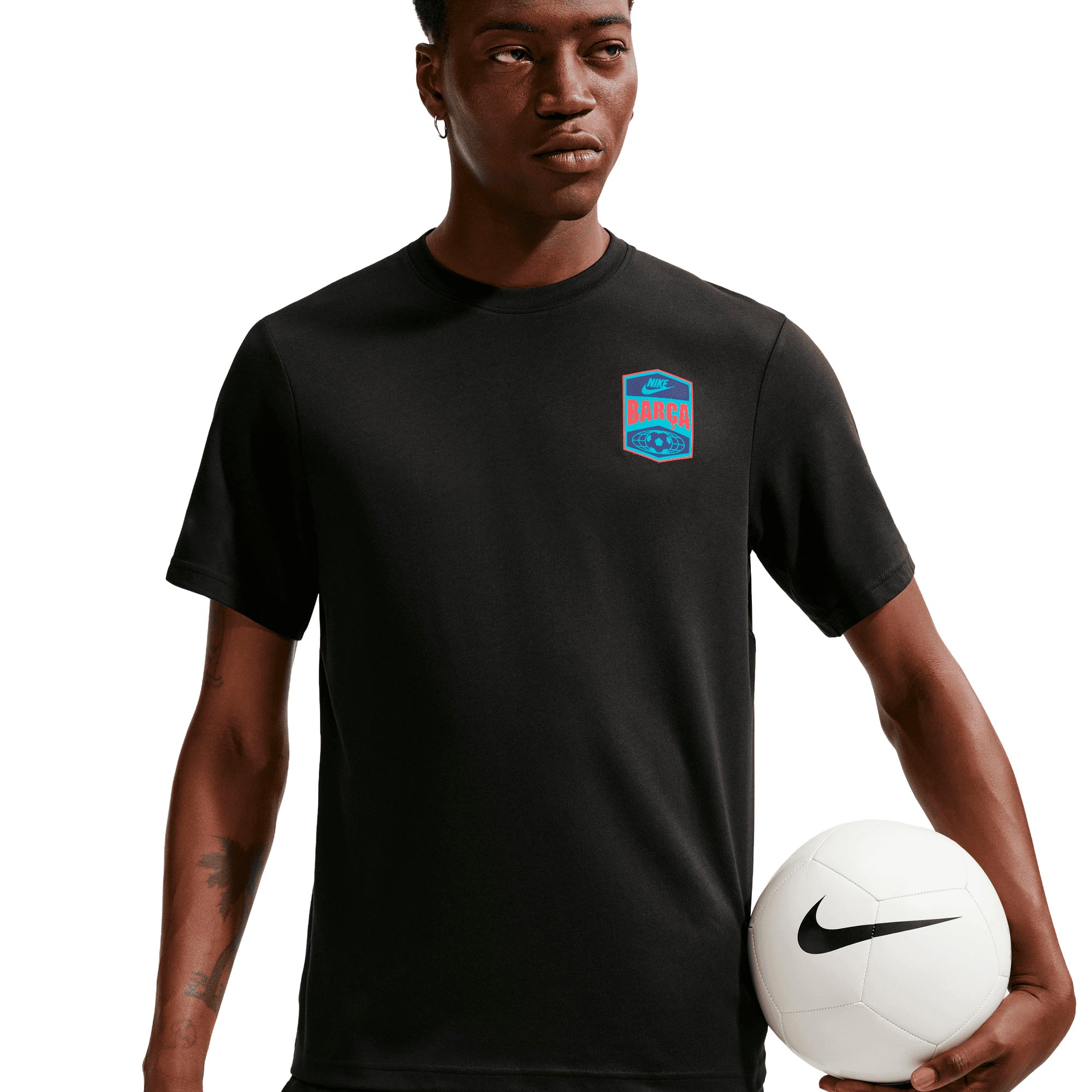 Barcelona Nike Primary Statement T-Shirt - Black, , rebel_hi-res
